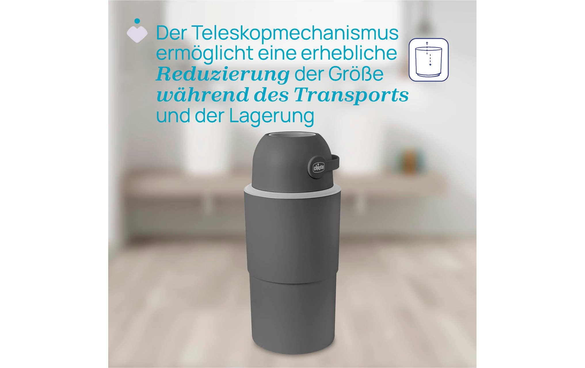 Chicco Windeleimer »Chicco Windeleimer Odour Off XL Stone 45 l Steingrau«
