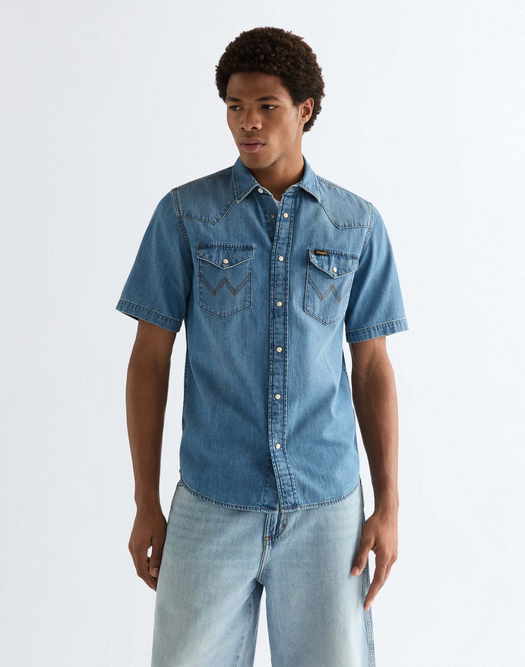 Wrangler Jeanshemd »WRANGLER Jeanshemd Shortsleeve Western«