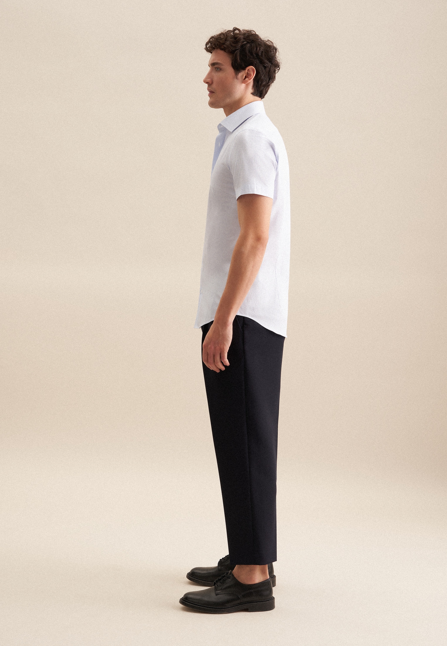 seidensticker Businesshemd »Slim« Slim 1/2 Kentkragen Druck