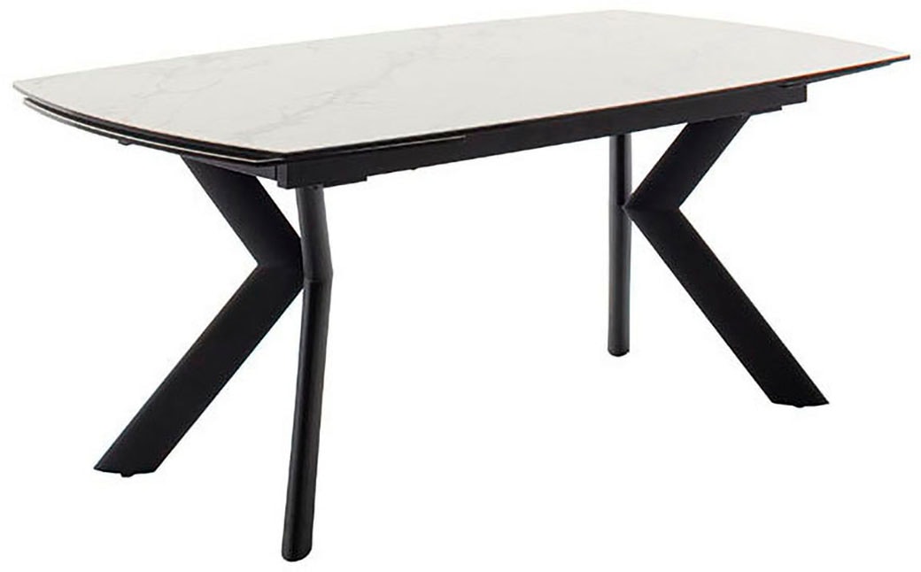 MCA furniture Esstisch »OSSANA Vierfusstisch 180-260 cm« Einzelstück,  Keramik,Metall,Stirnauszug,ausziehbar,Tischplatte 13 mm,8-10 Personen