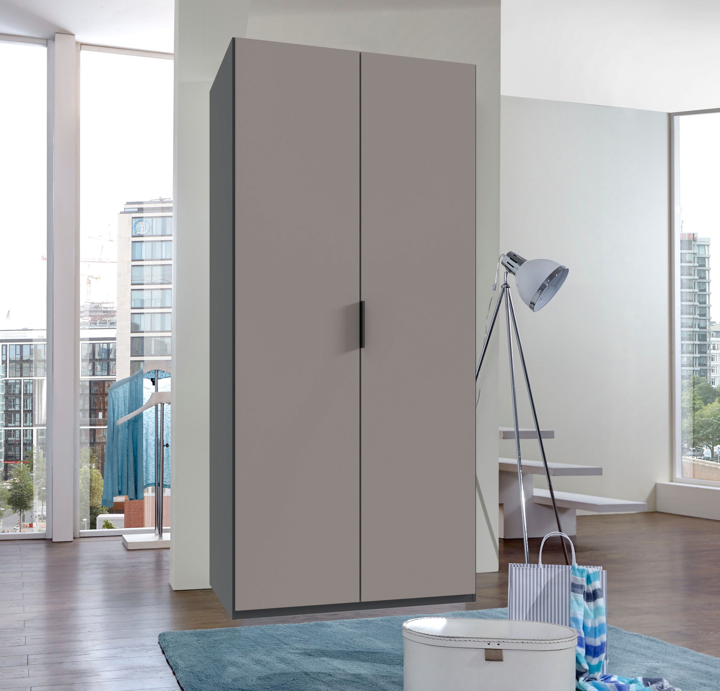 Wimex Armoires à vêtements »Oxford by fresh to go, in 3 Breiten, Made in Germany« wahlweise mit oder ohne Spiegel,  mit hochwertigen Falttüren für den perfekten Überblick