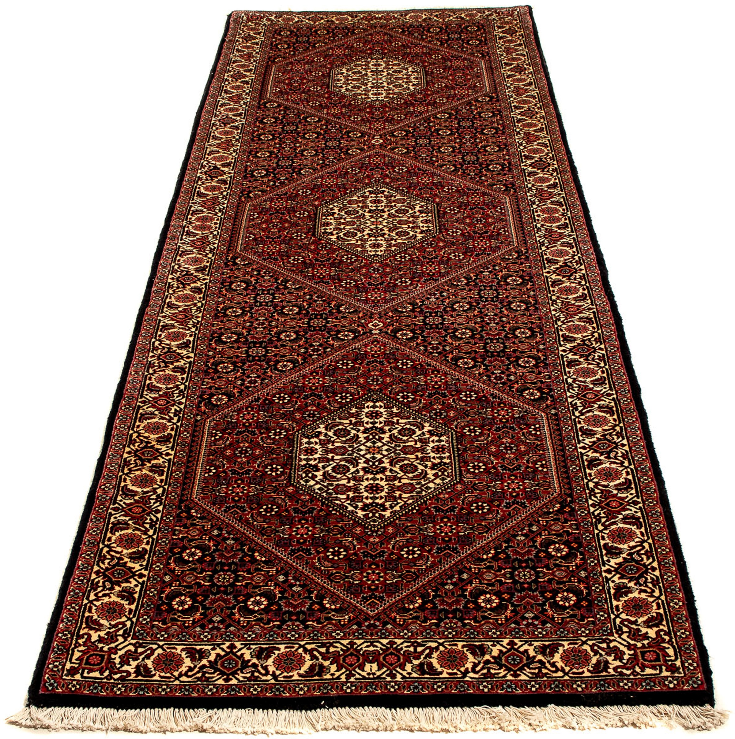 Image of morgenland Orientteppich »Perser - Bidjar - 296 x 83 cm - dunkelrot«, rechteckig, 15 mm Höhe, Wohnzimmer, Handgeknüpft, Einzelstück mit Zertifikat bei Ackermann Versand Schweiz