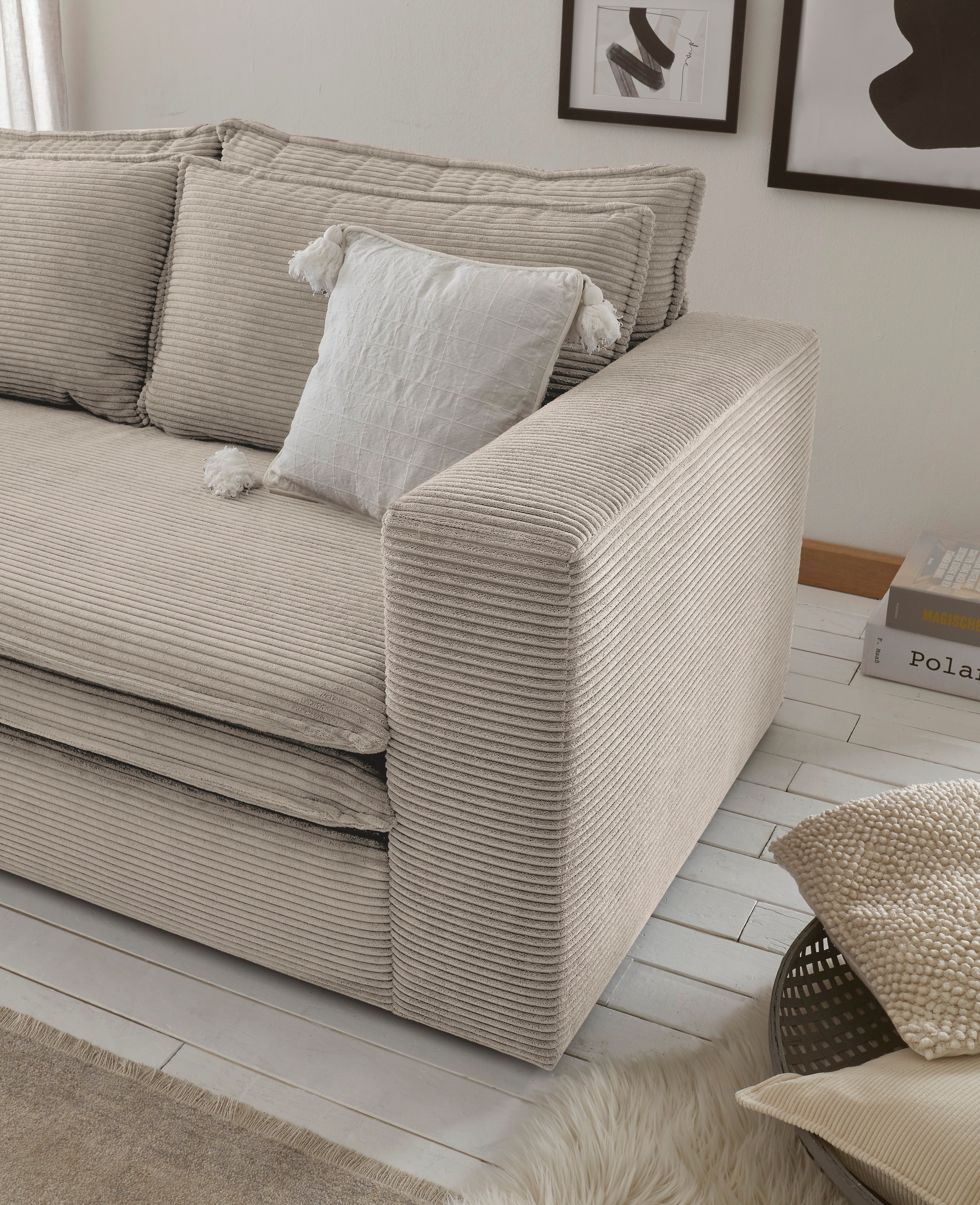 Places of Style Sessel »PIAGGE«, Hochwertiger Cord- passend zur Serie PIAGGE
