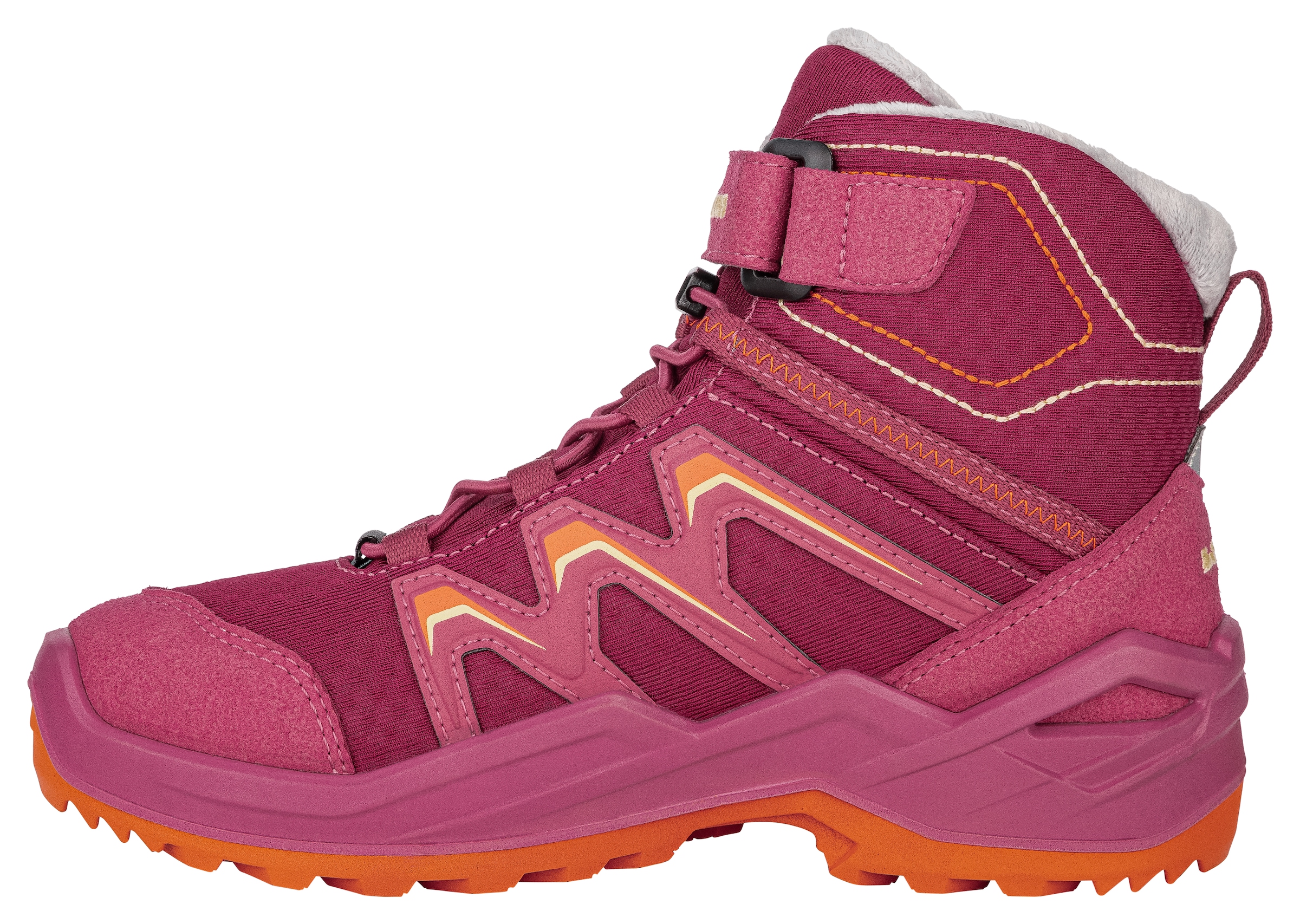 Lowa »MADDOX WARM GORE-TEX® MID JR«  avec fermeture velcro, semelle en caoutchouc profilée, étanche