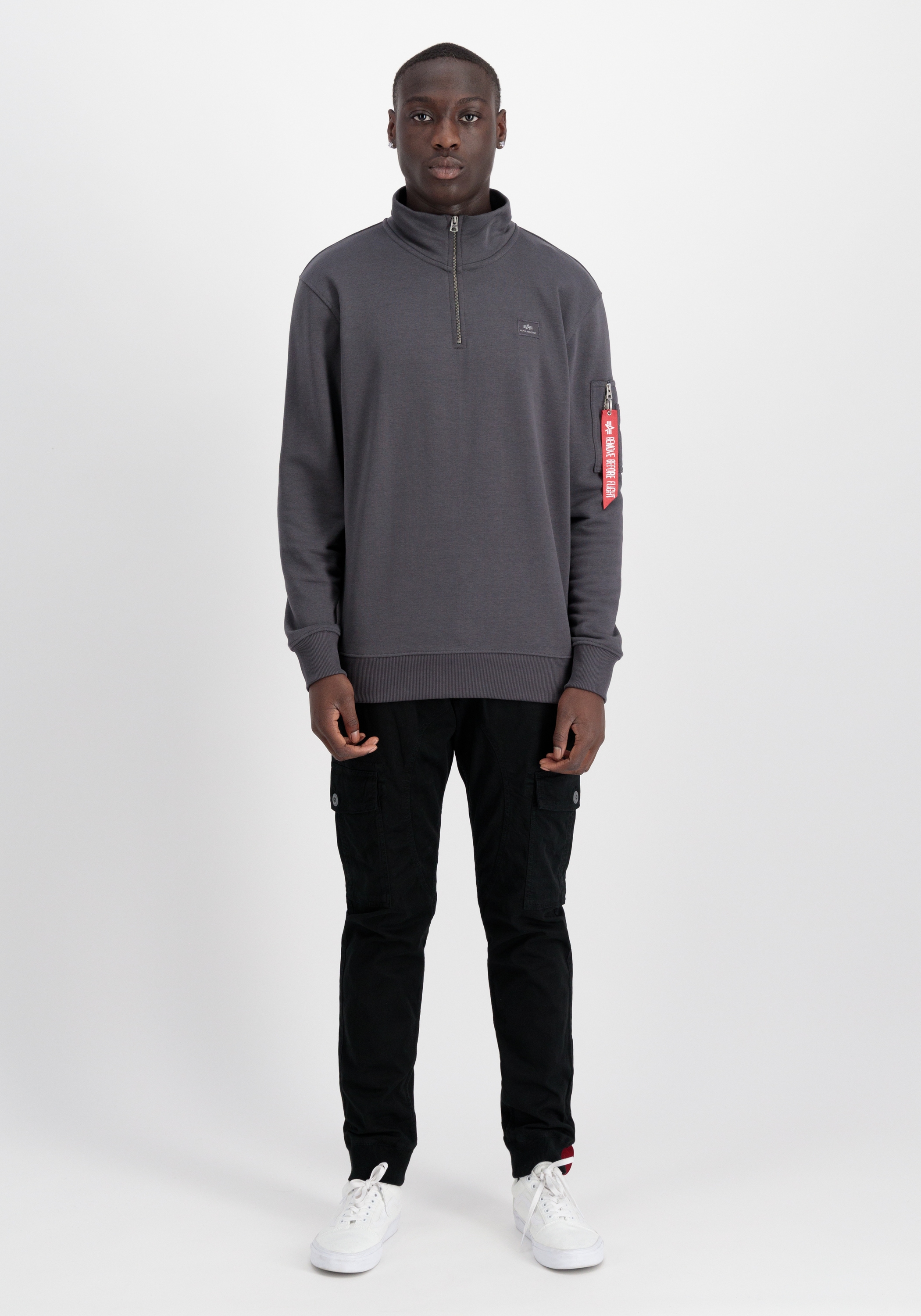 Alpha Industries Sweater »Alpha Industries Men - Sweatshirts X-Fit Half Zip Sweater«