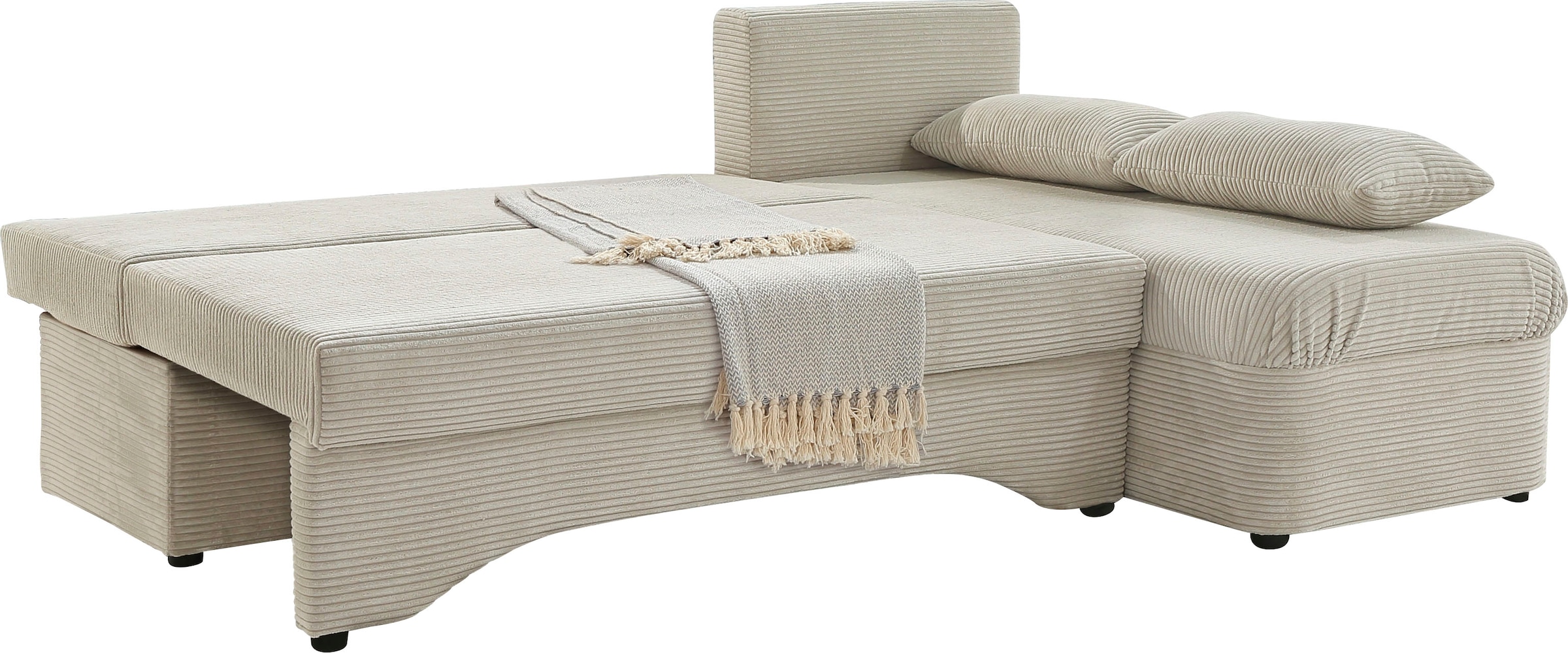 Jockenhöfer Gruppe Ecksofa »L-Form, B: 191 cm« mit Bettfunktion & Bettkasten