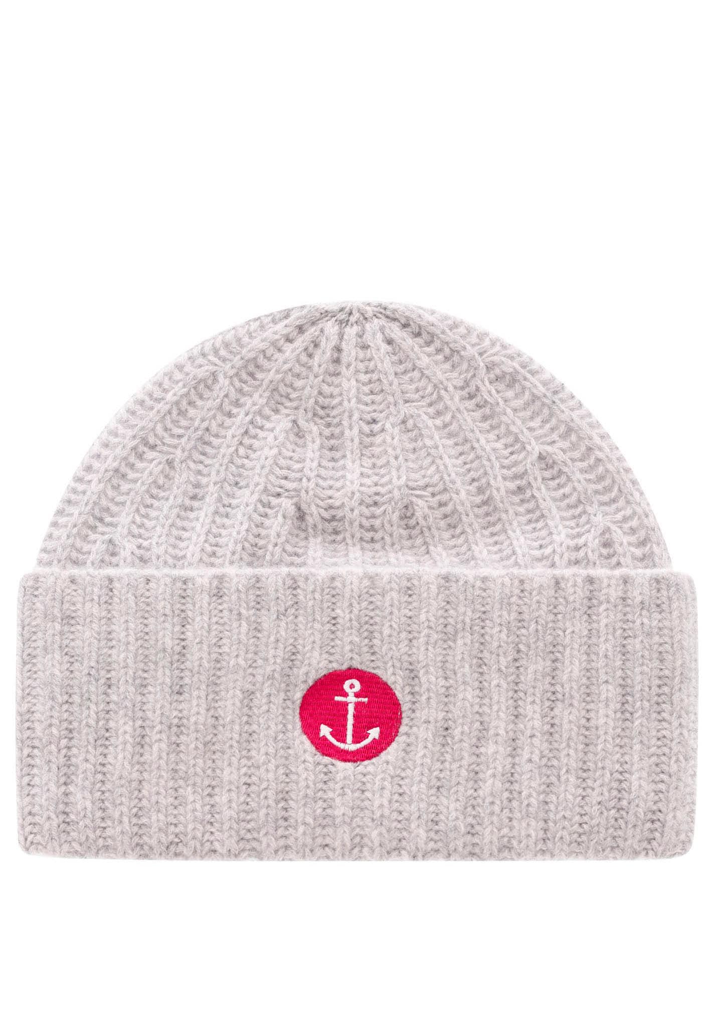 Zwillingsherz Beanie »Beanie mit Anker Stickerei«, (Packung), mit auffälligem Anker-Motiv