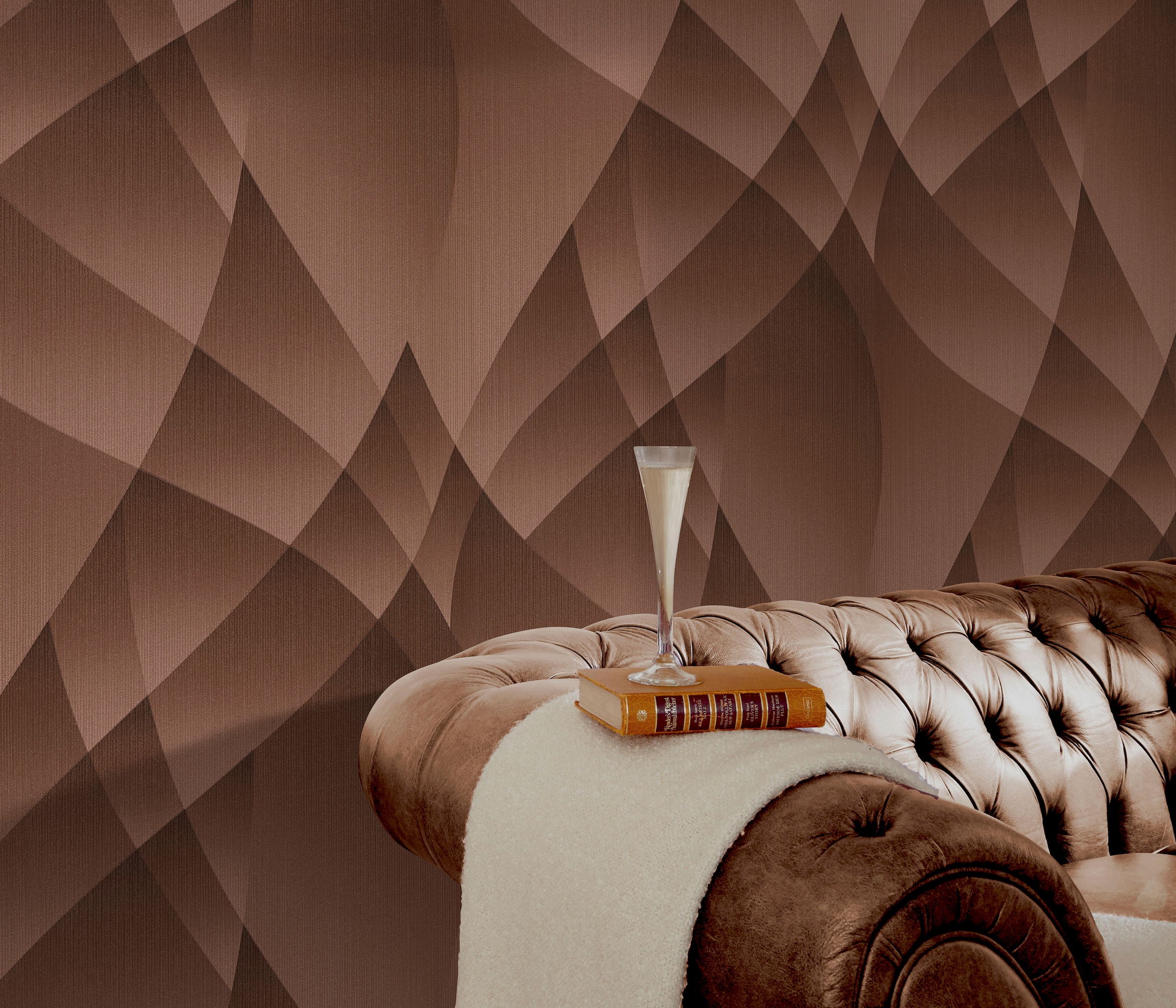 Image of Fashion for walls Vliestapete "Lumina" geometrisch geprägt Phthalate frei