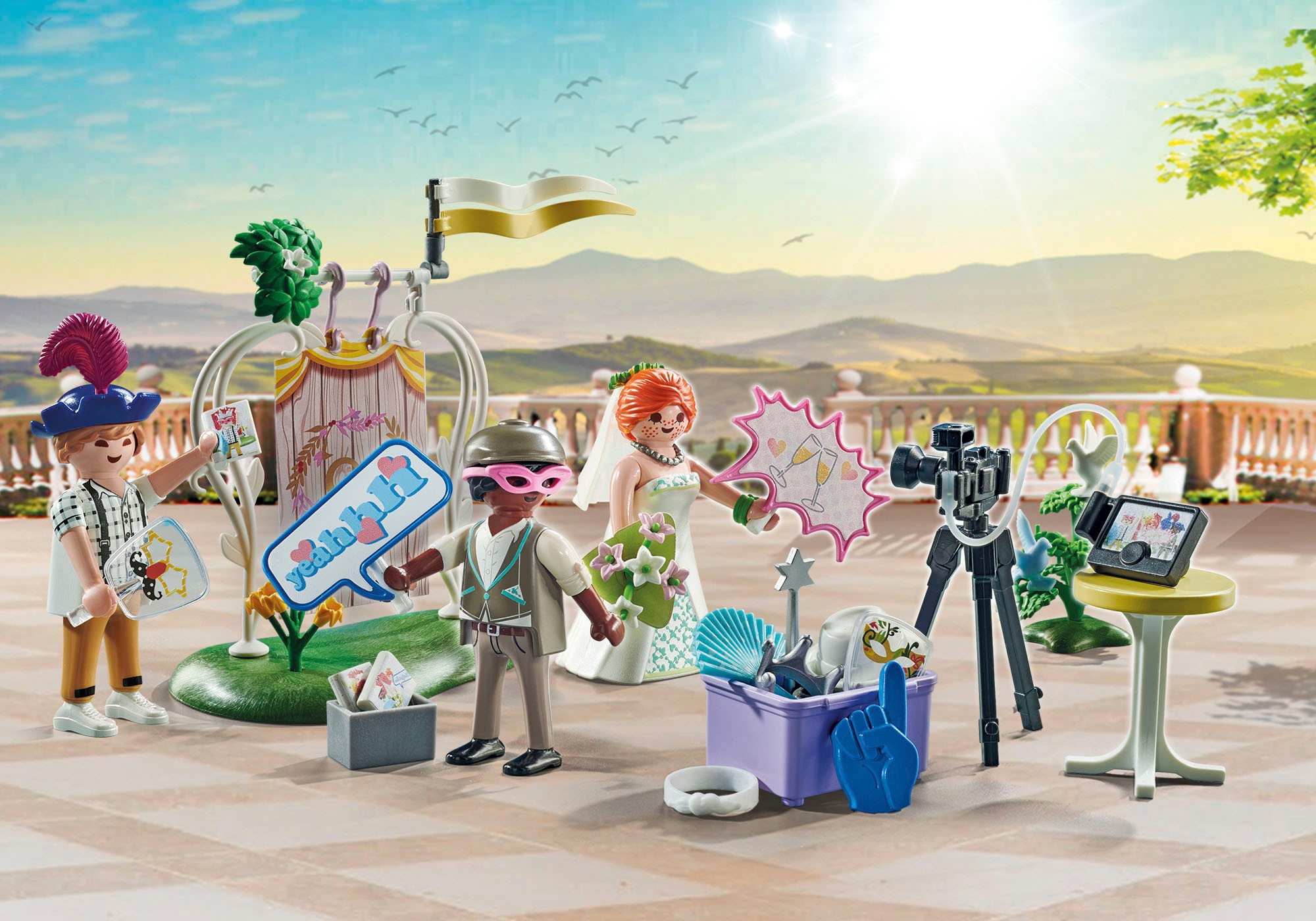 Playmobil® Konstruktions-Spielset »Hochzeits Fotobox (71367), My City Life«, (79 St.)