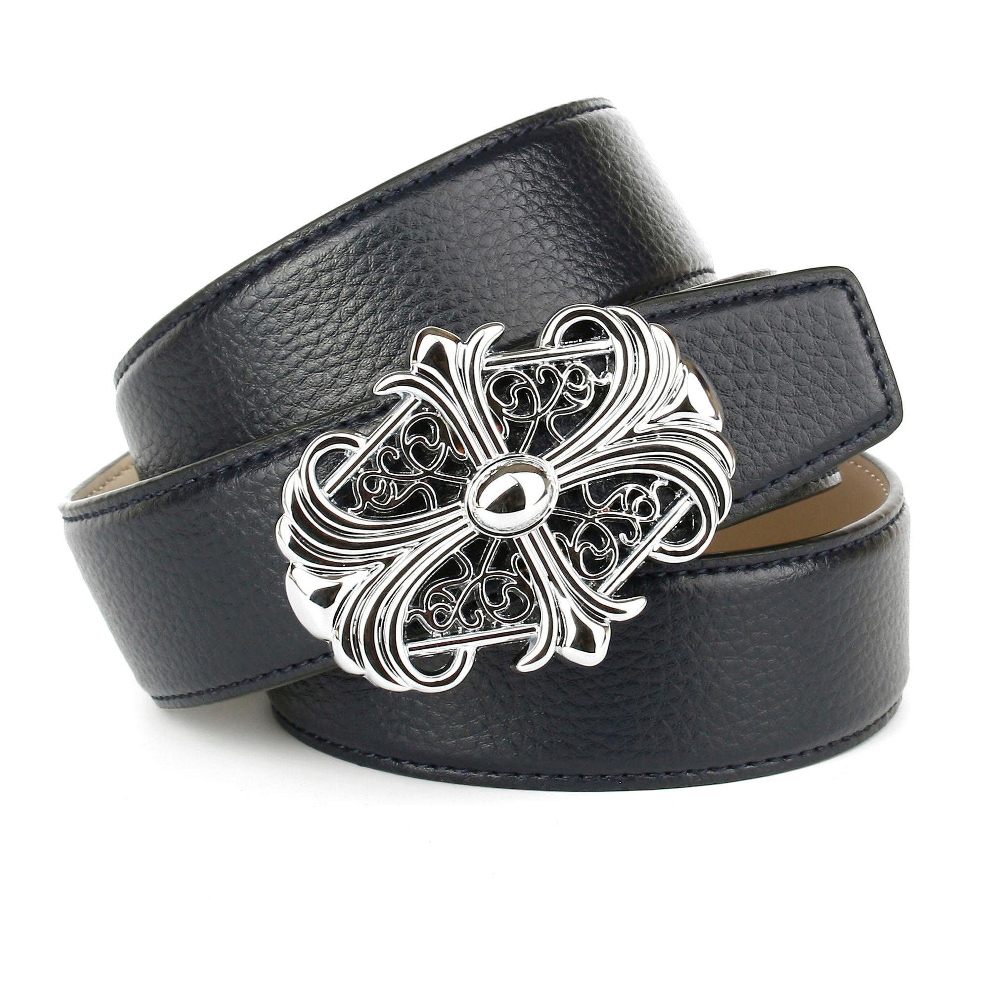 Image of Anthoni Crown Ledergürtel, mit eleganter Motiv-Schliesse bei Ackermann Versand Schweiz