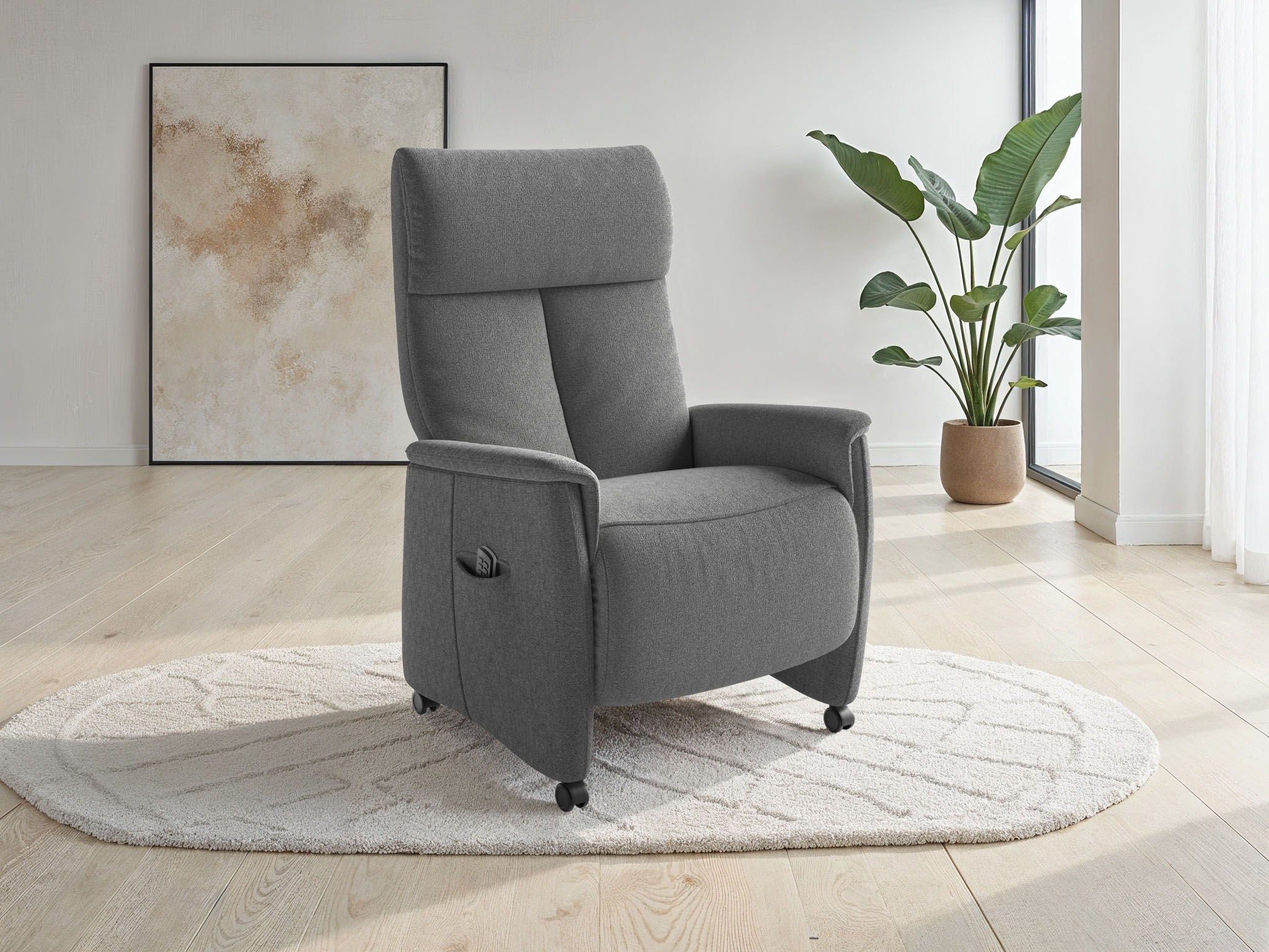sit&more TV-Sessel "Cremona Comfort" wahlweise manuell oder elektrischer Funktion mit Akku