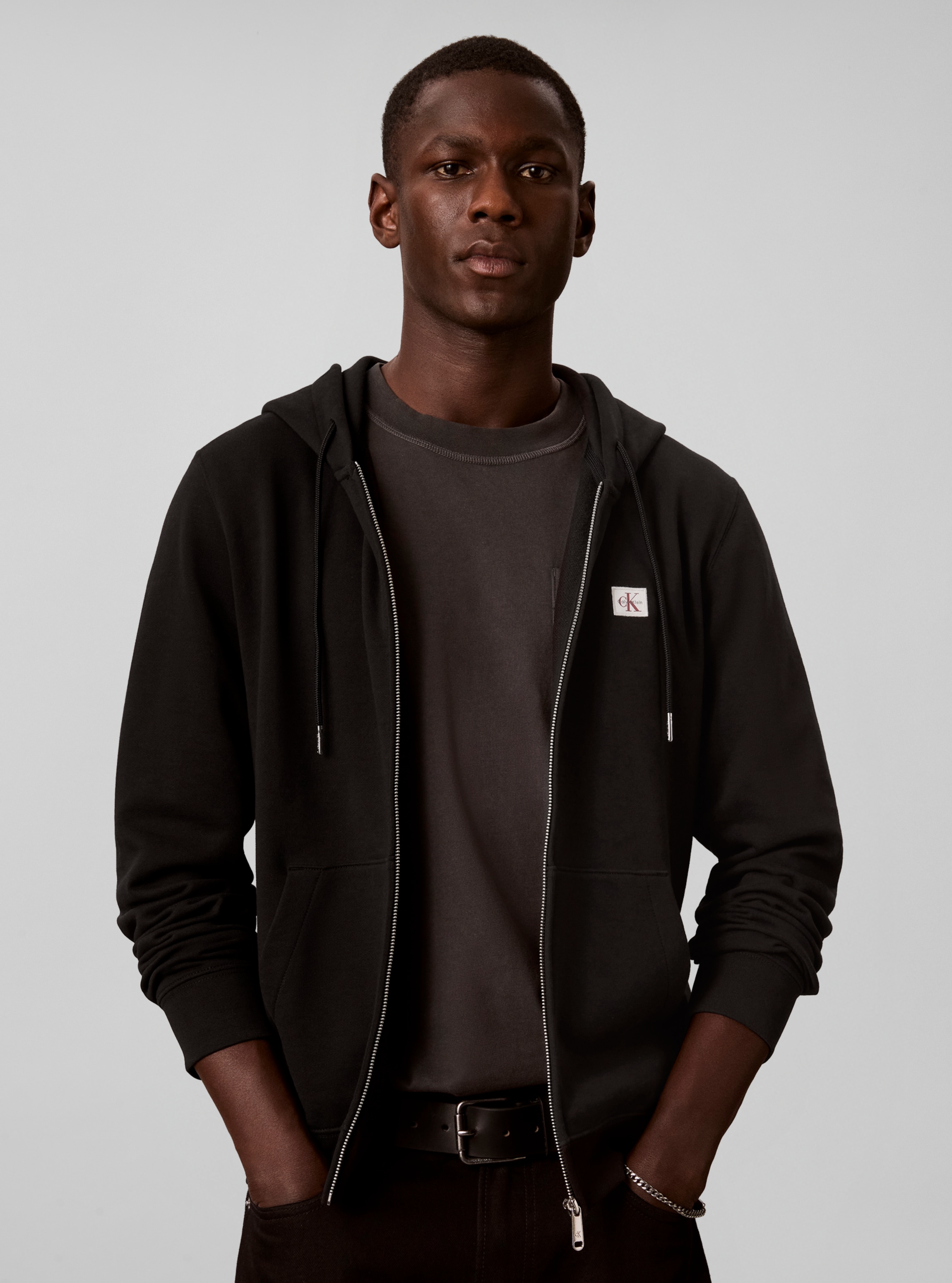 Image of Calvin Klein Kapuzensweatshirt "WOVEN HOODIE", Regular fit mit Kapuze