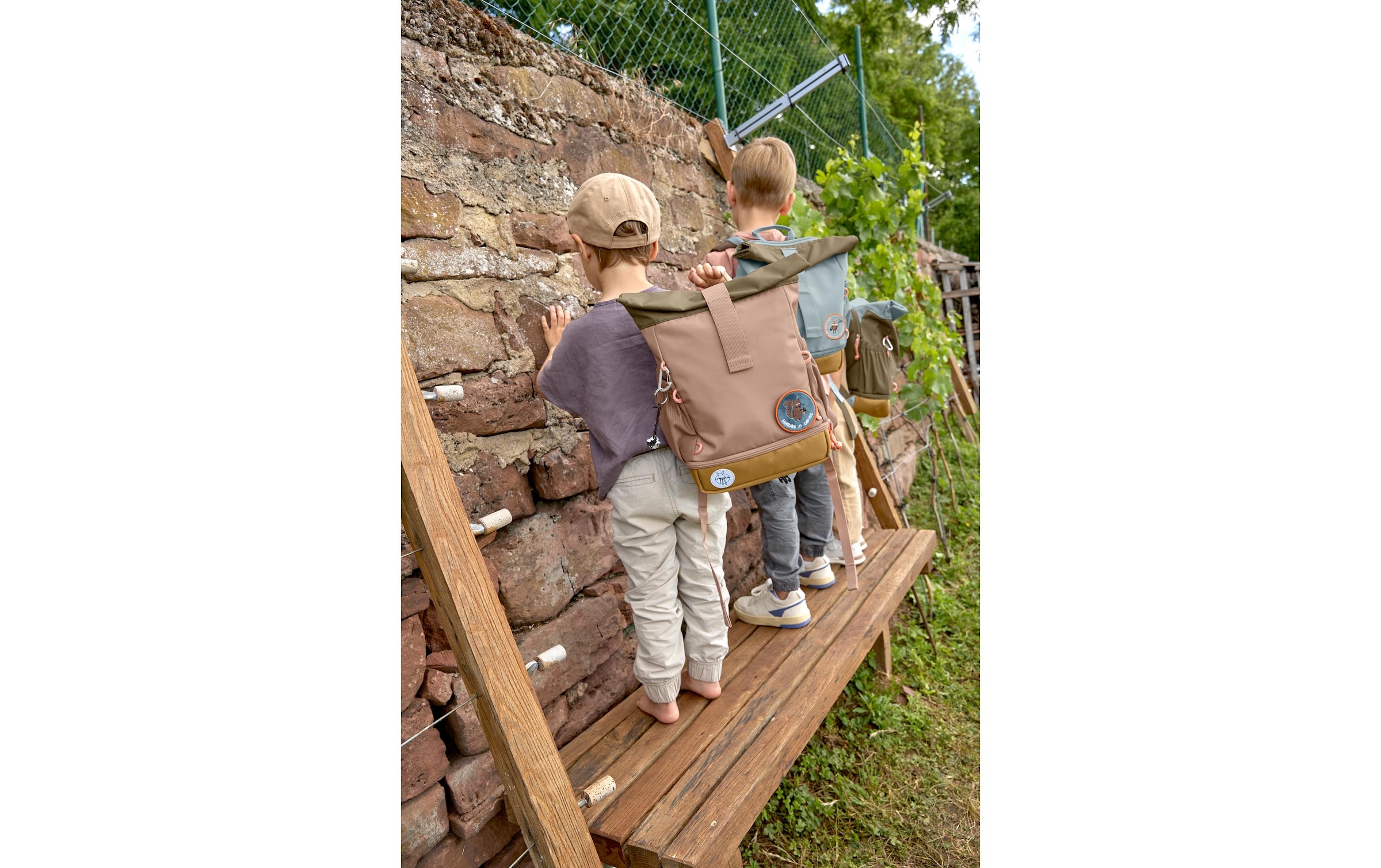 LÄSSIG Kinderrucksack »Mini Rolltop Nature Haselnuss«