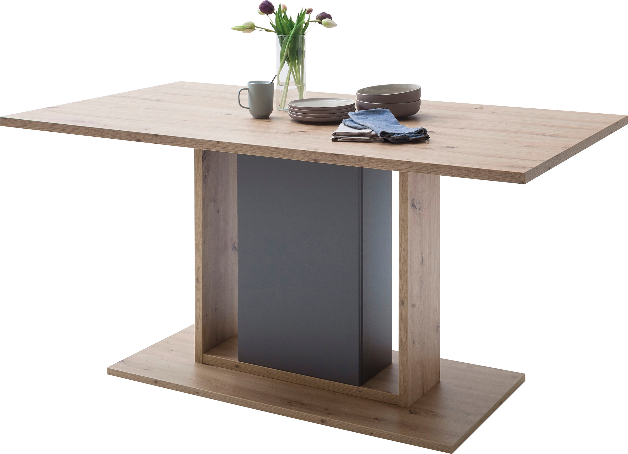 MCA cm Tisch 160 belastbar, 80 bis modern, Kg furniture breit Landhausstil »Lizzano«, versandkostenfrei Esstisch auf