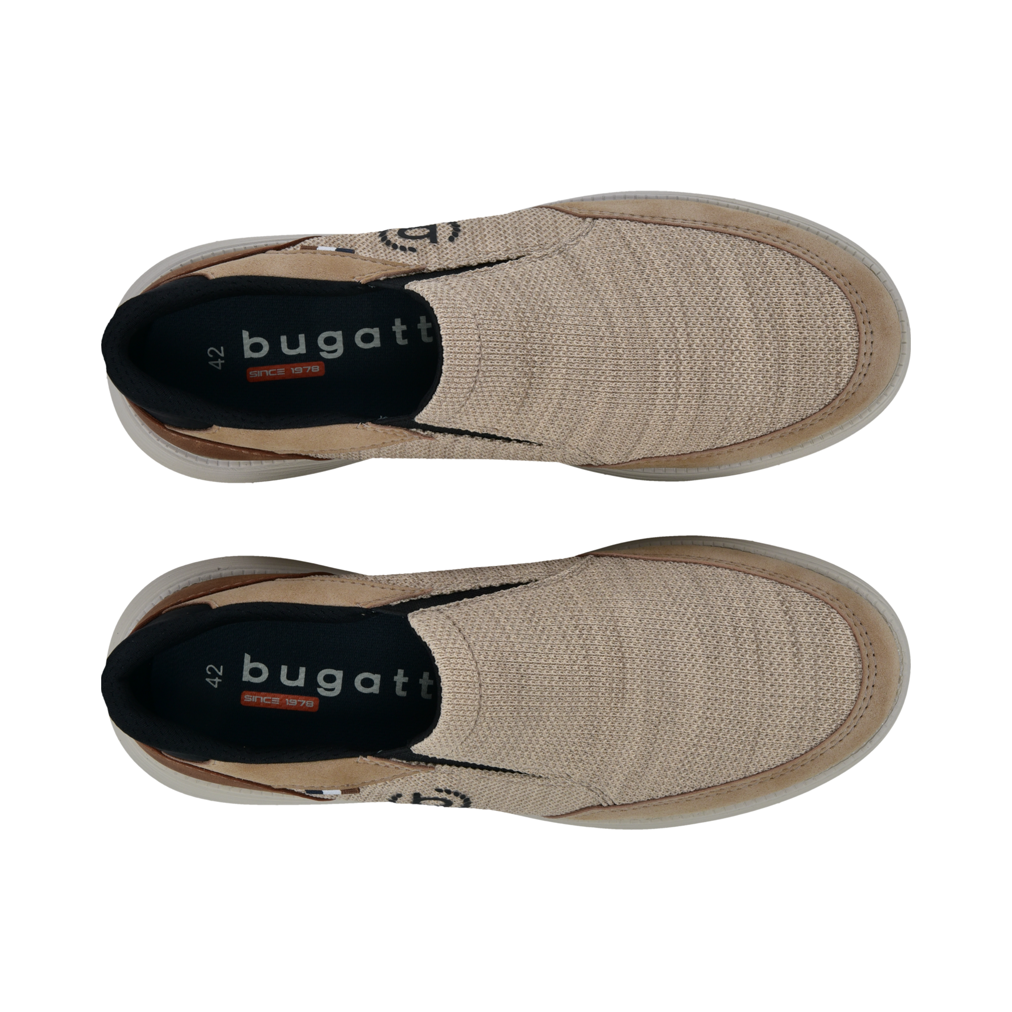 bugatti Baskets slip-on  chaussure de loisir, chaussure à enfiler, mocassin avec logo