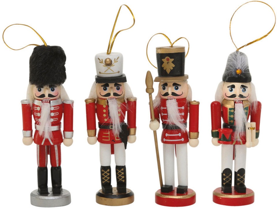 Image of BOLTZE Baumbehang »Kyro«, (Set, 4 St.), Deko-Nussknacker aus Holz, Höhe ca. 14 cm bei Ackermann Versand Schweiz