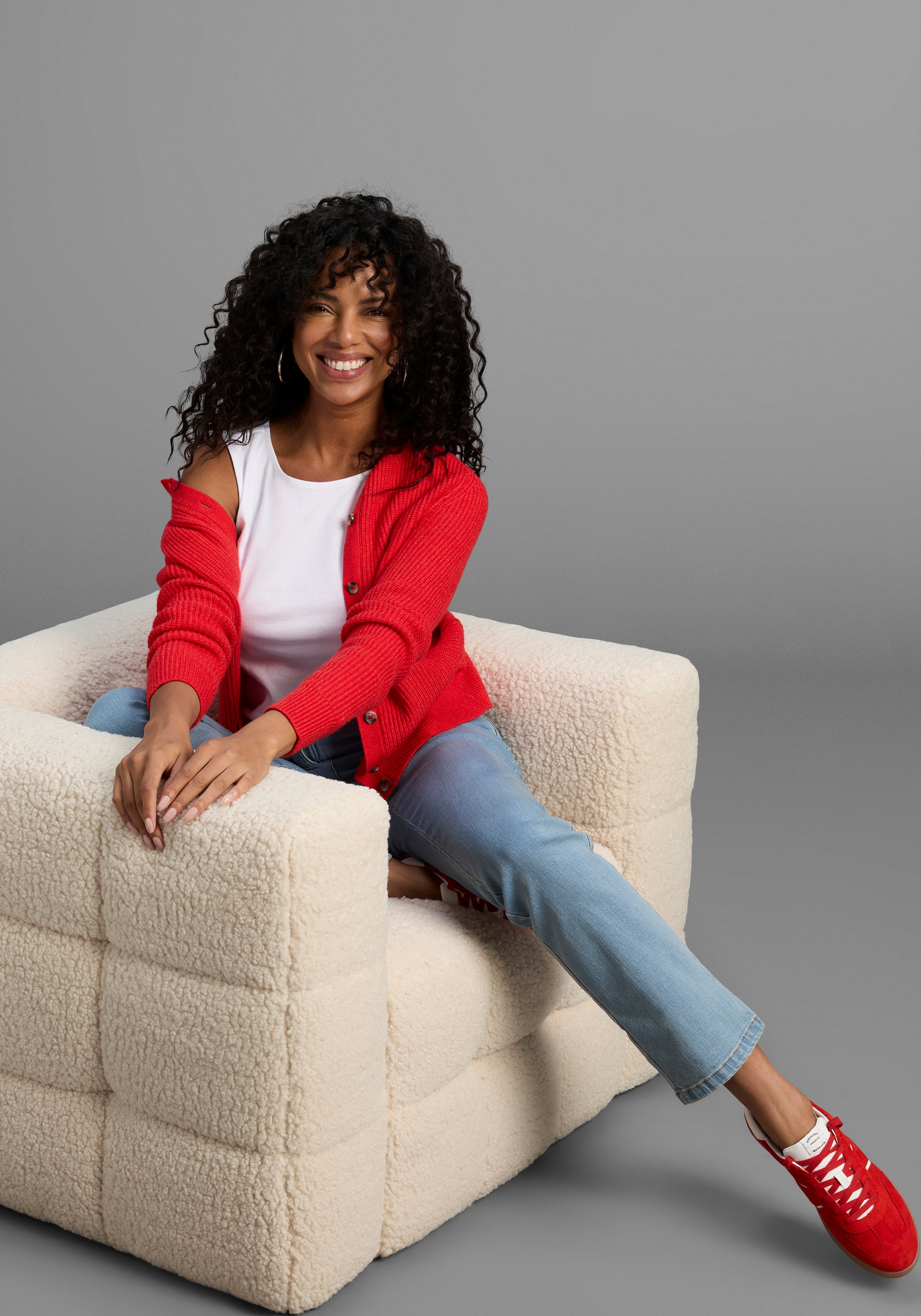 Flashlights Tanktop mit U-Boot Ausschnitt