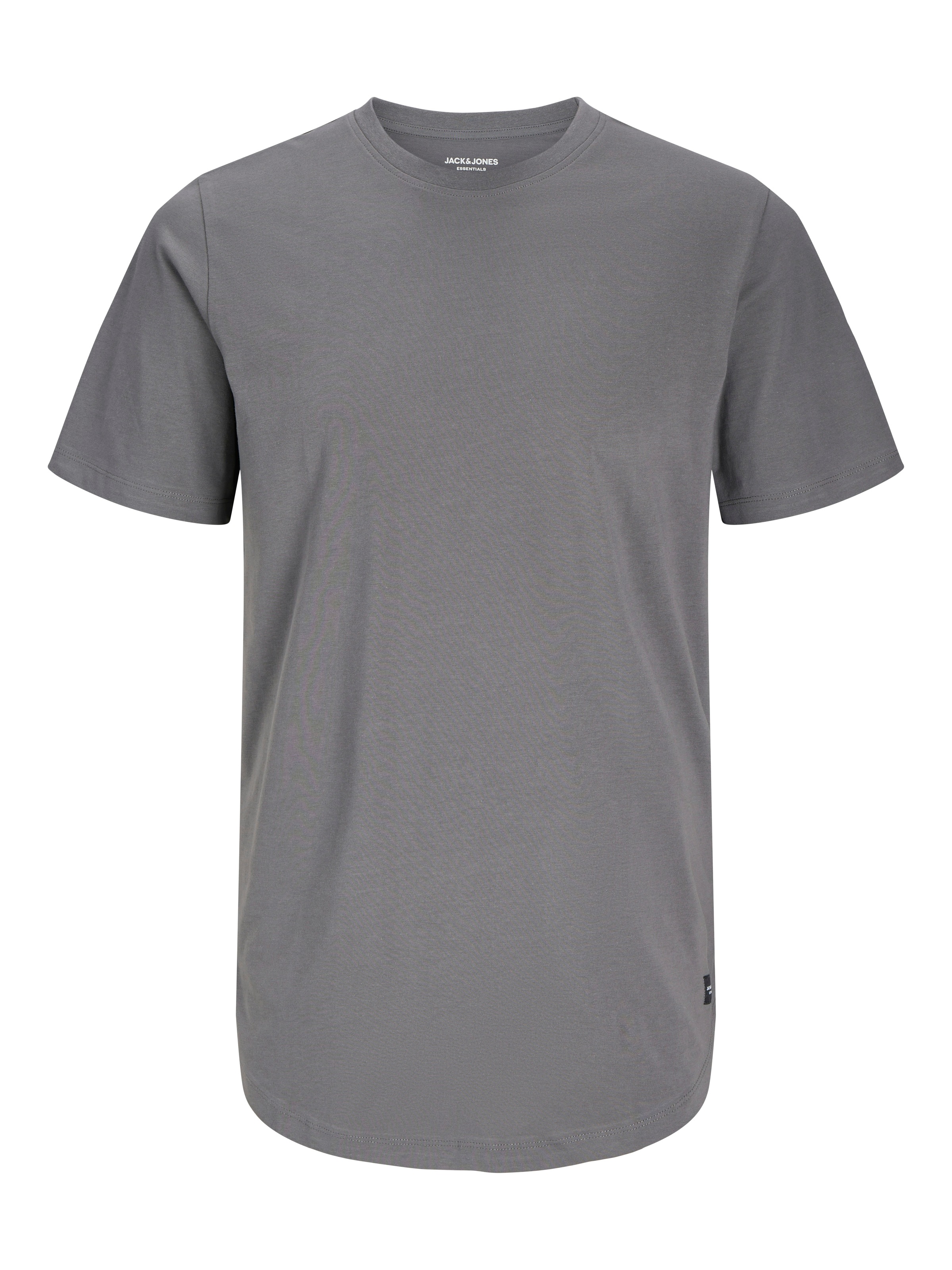 Jack & Jones Rundhalsshirt »JJENOA TEE SS CREW NECK NOOS«, mit abgerundetem Saum