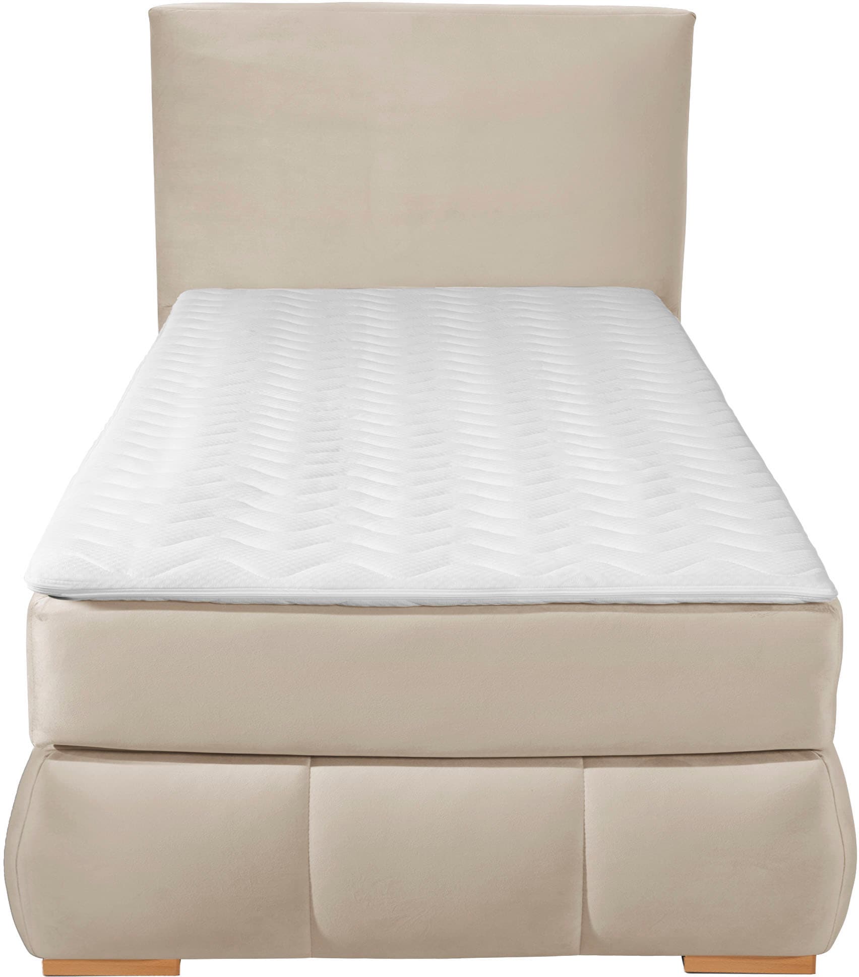 Home affaire Boxspringbett »Wehma« inkl. Topper in 3 verschiedenen Matratzen, auch in Samtstoff