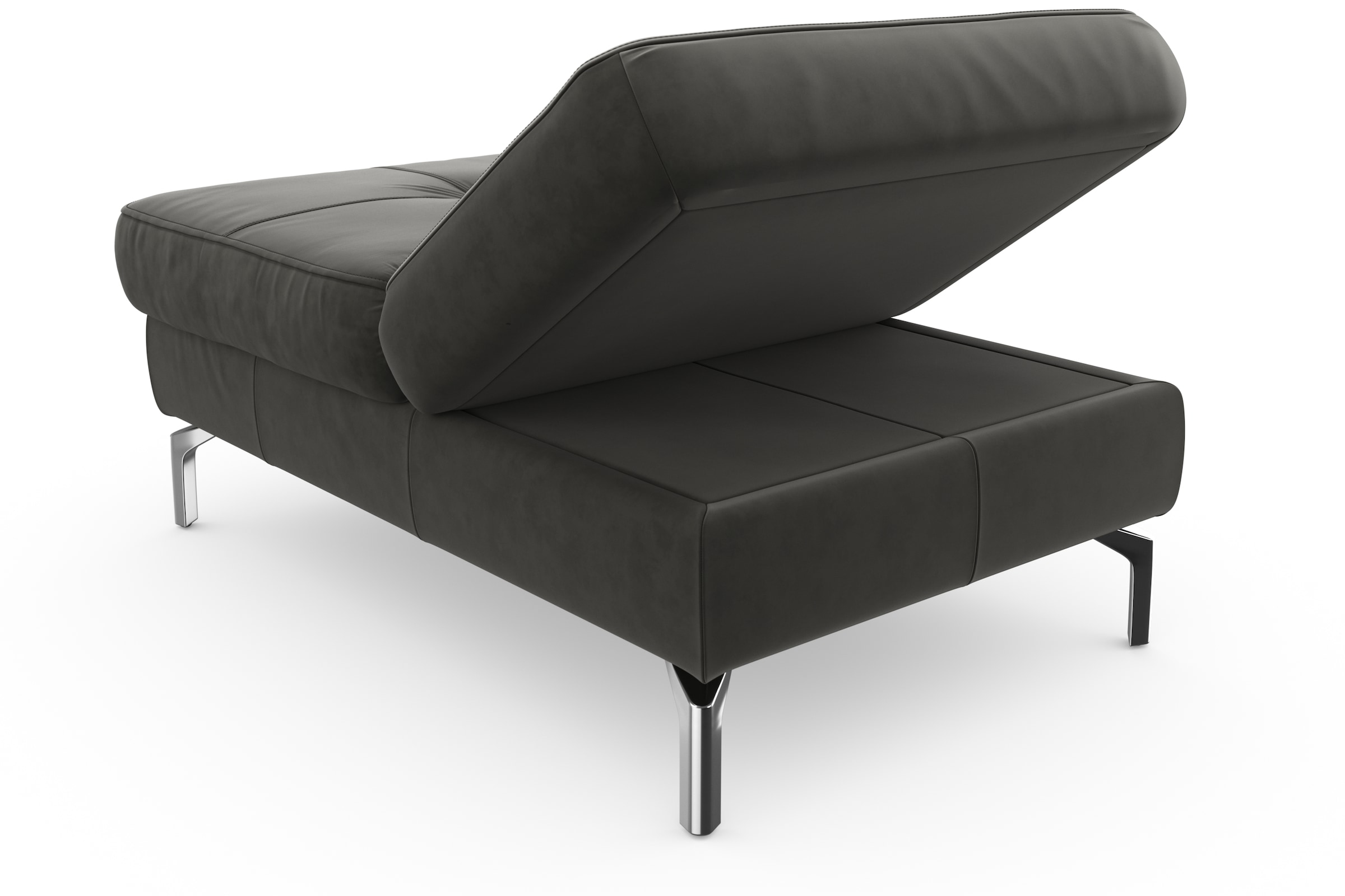 sit&more Hocker »Bendigo« mit Klappfunktion, Bodenfreiheit 15 cm, wahlweise in 2 Fussfarben