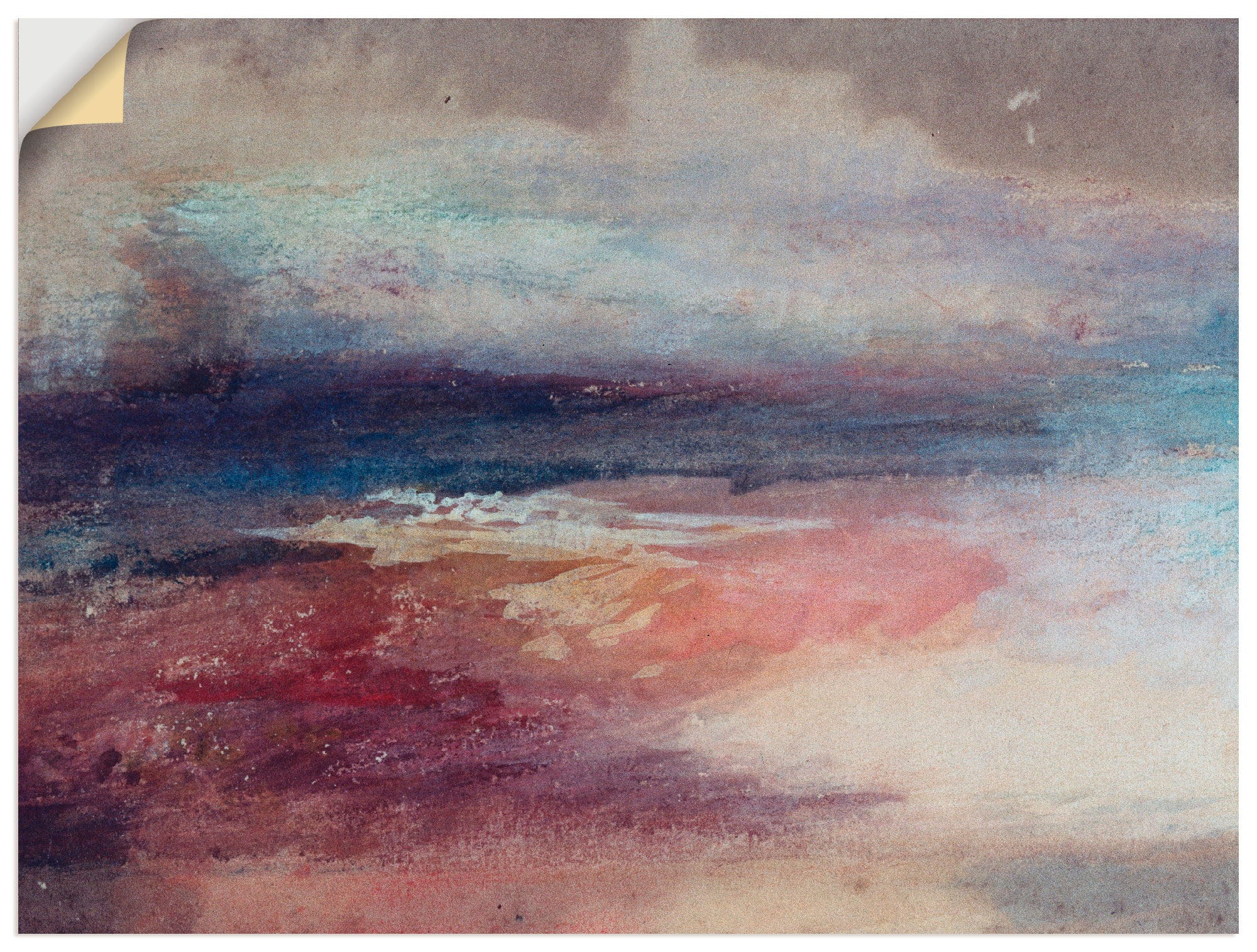 Image of Artland Wandbild »Küstenlandschaft Sonnenunterg«, Küste, (1 St.), in vielen Grössen & Produktarten -Leinwandbild, Poster, Wandaufkleber / Wandtattoo auch für Badezimmer geeignet bei Ackermann Versand Schweiz