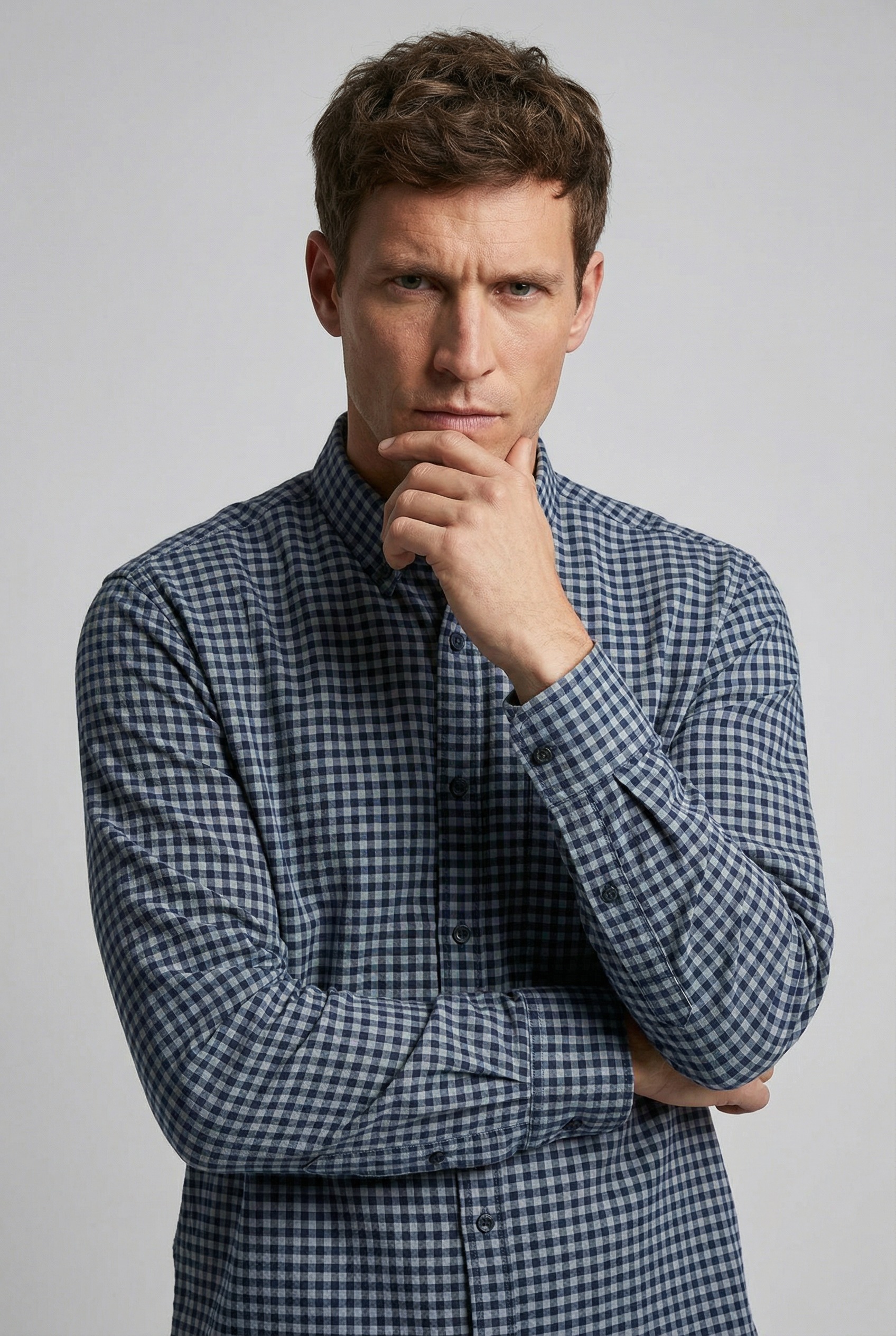 Image of camel active Karohemd mit Button-Down-Kragen