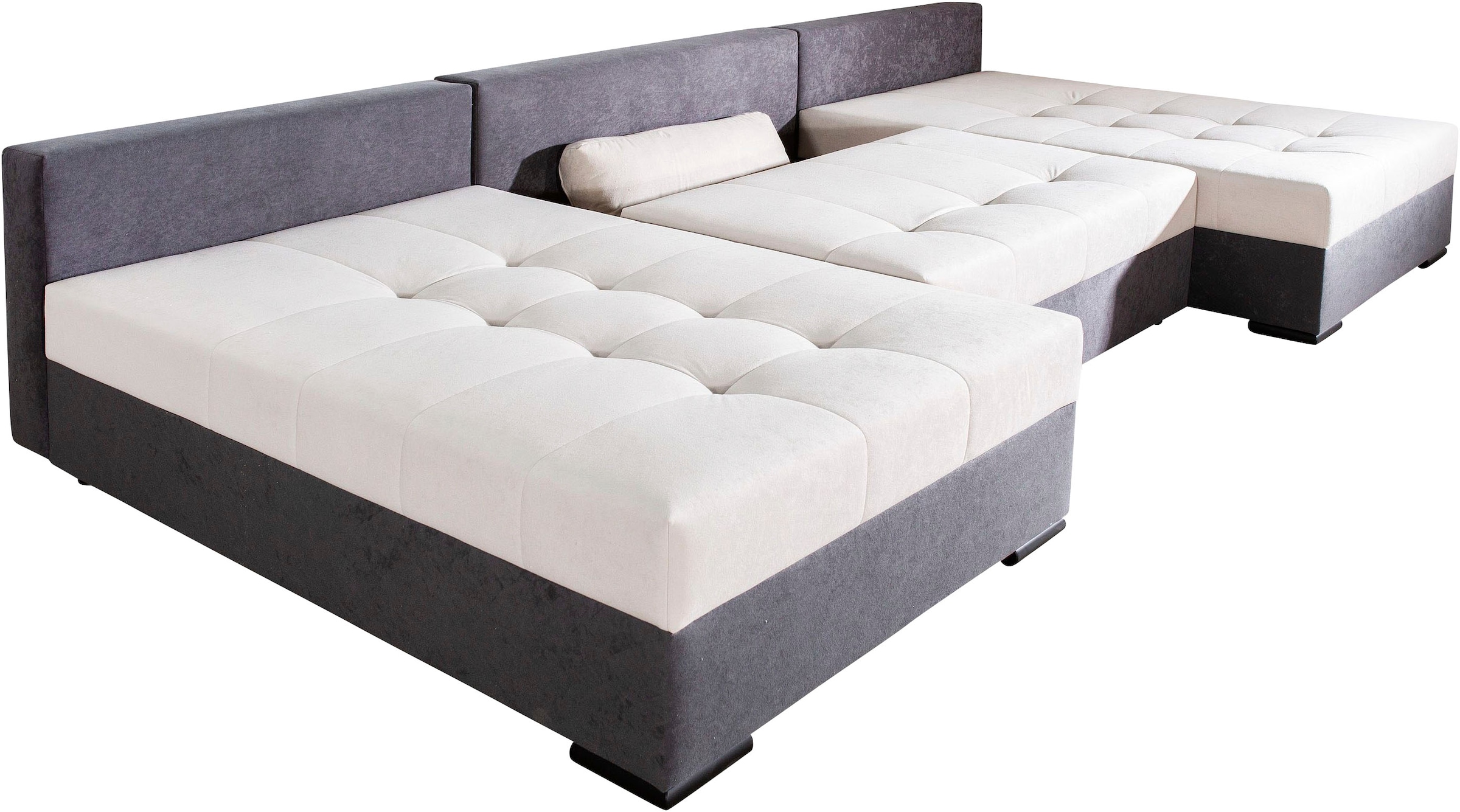 COLLECTION AB Wohnlandschaft »Josy U-Form, B: 307 cm« Bettfunktion & Bettkasten, Federkern