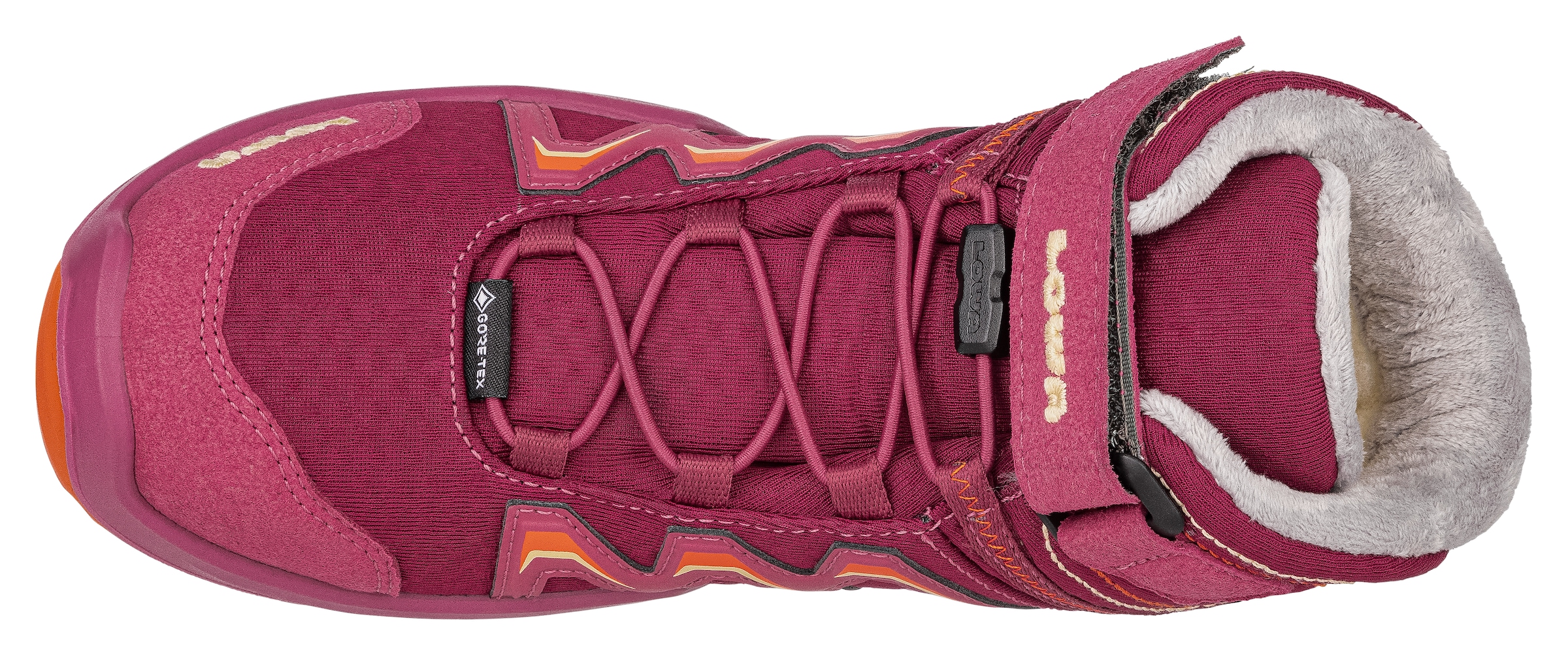 Lowa »MADDOX WARM GORE-TEX® MID JR«  avec fermeture velcro, semelle en caoutchouc profilée, étanche