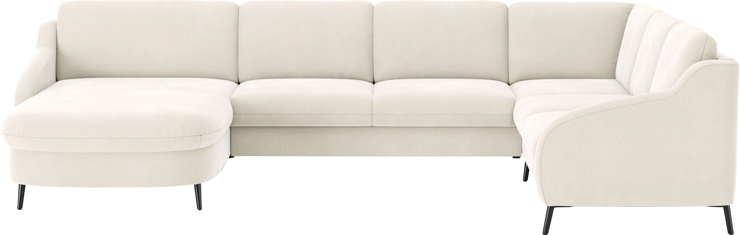 sit&more Wohnlandschaft »Soul U-Form« wahlweise mit Bettfunktion und Bettkasten oder Schubkasten