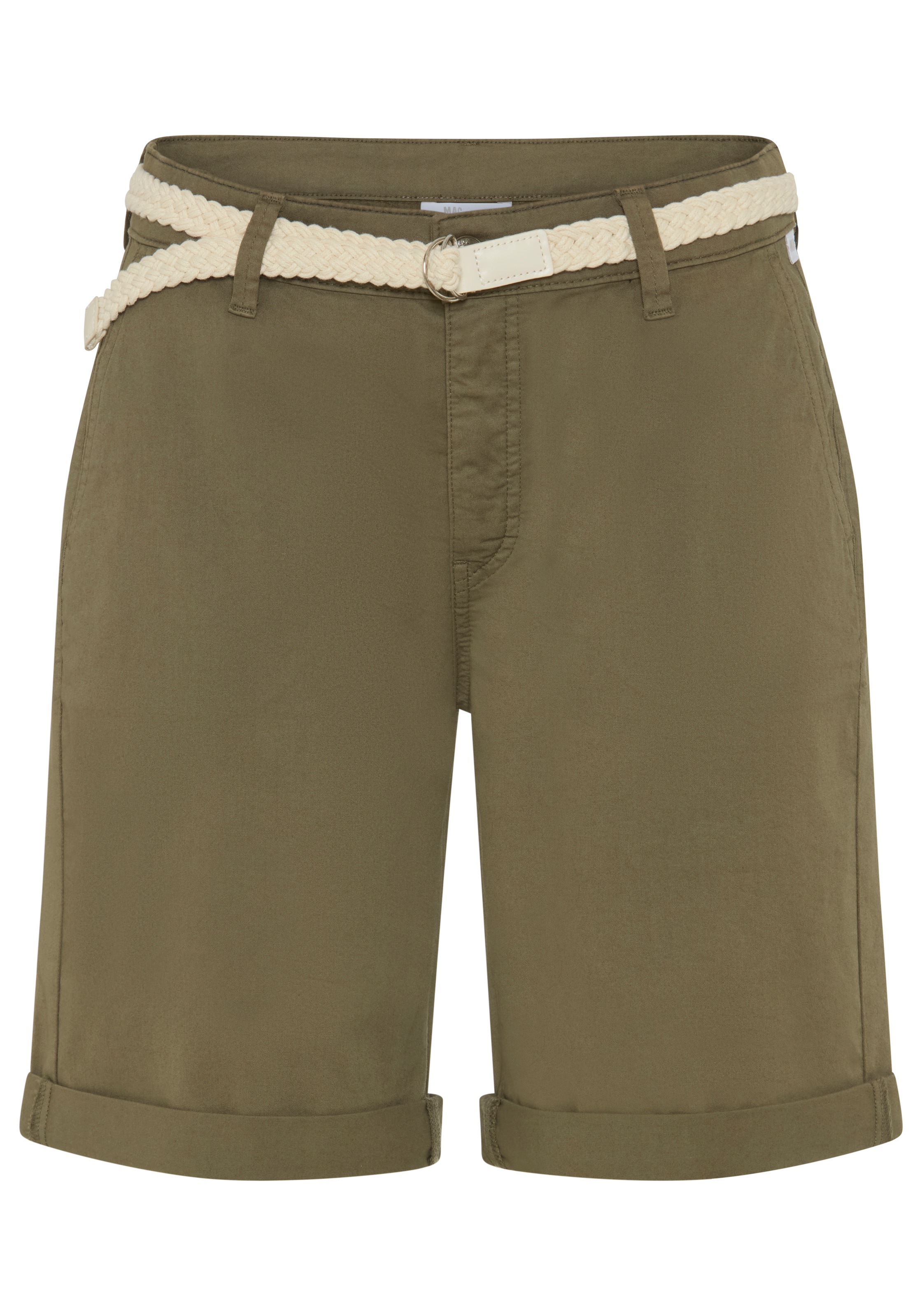 Image of MAC Chinoshorts "CHINO SHORTS belt" inklusive Flecht- Gürtel
