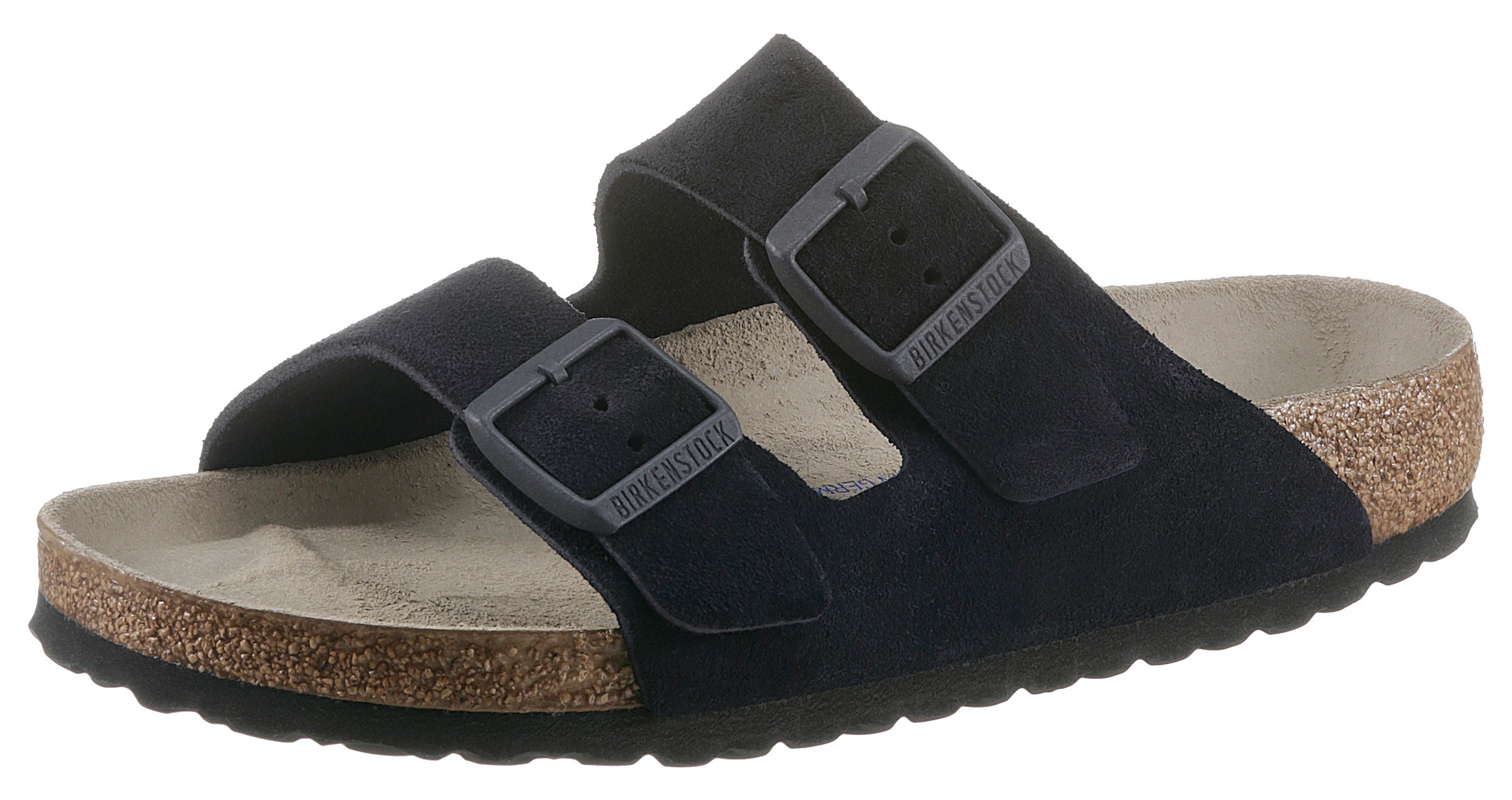 Image of Birkenstock Pantolette »Arizona SFB«, für Strand- und Badeausflüge geeignet, aus Leder bei Ackermann Versand Schweiz