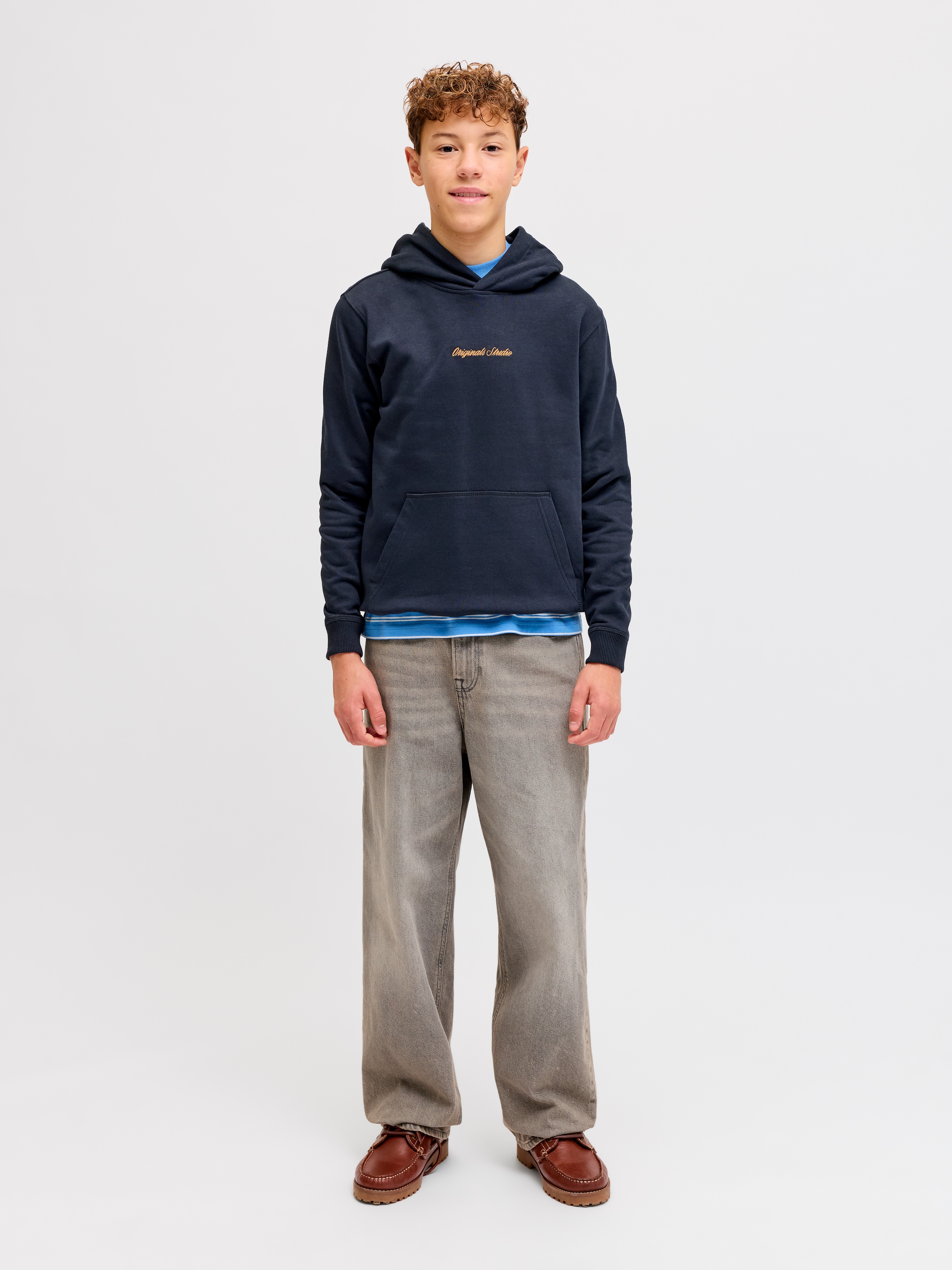 Jack & Jones Junior Sweat à capuche »JORNORREBRO EMB SWEAT HOOD NOOS JNR«
