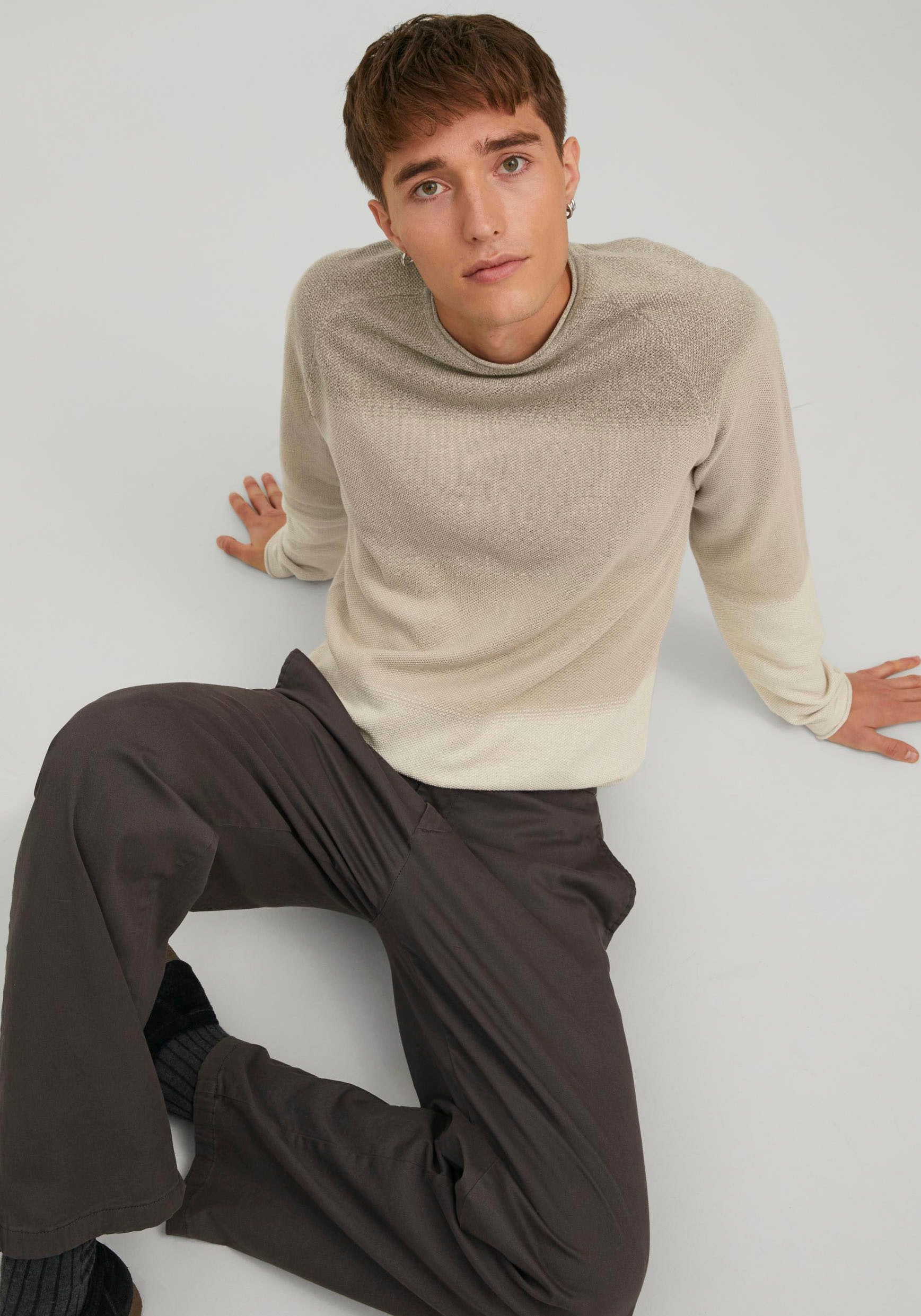 Jack & Jones Rundhalspullover »HILL KNIT«