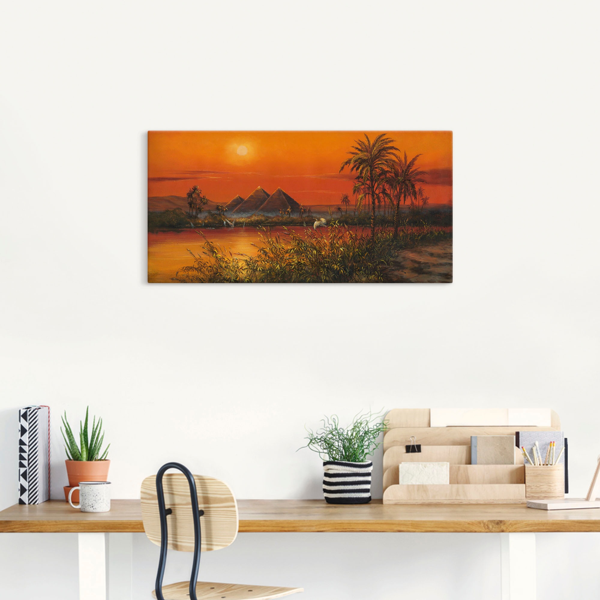 Artland Wandbild »Pyramiden«, Afrika, (1 St.), als Alubild, Leinwandbild, Wandaufkleber oder Poster in versch. Grössen