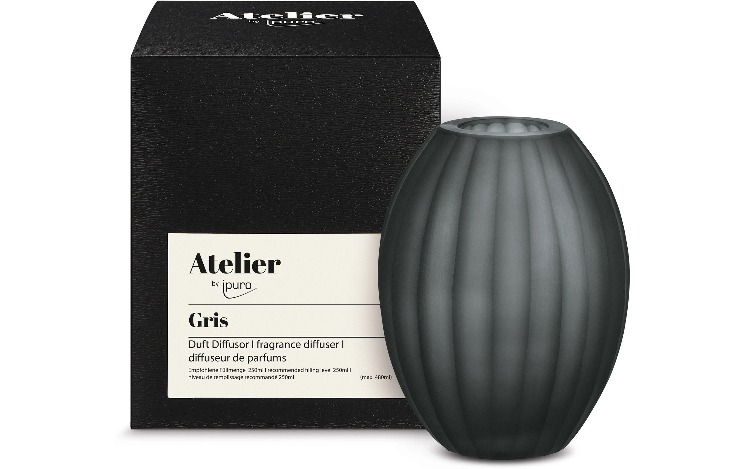 Image of IPURO Duftstäbchen "Vase Gris klein Klein, 480 ml"