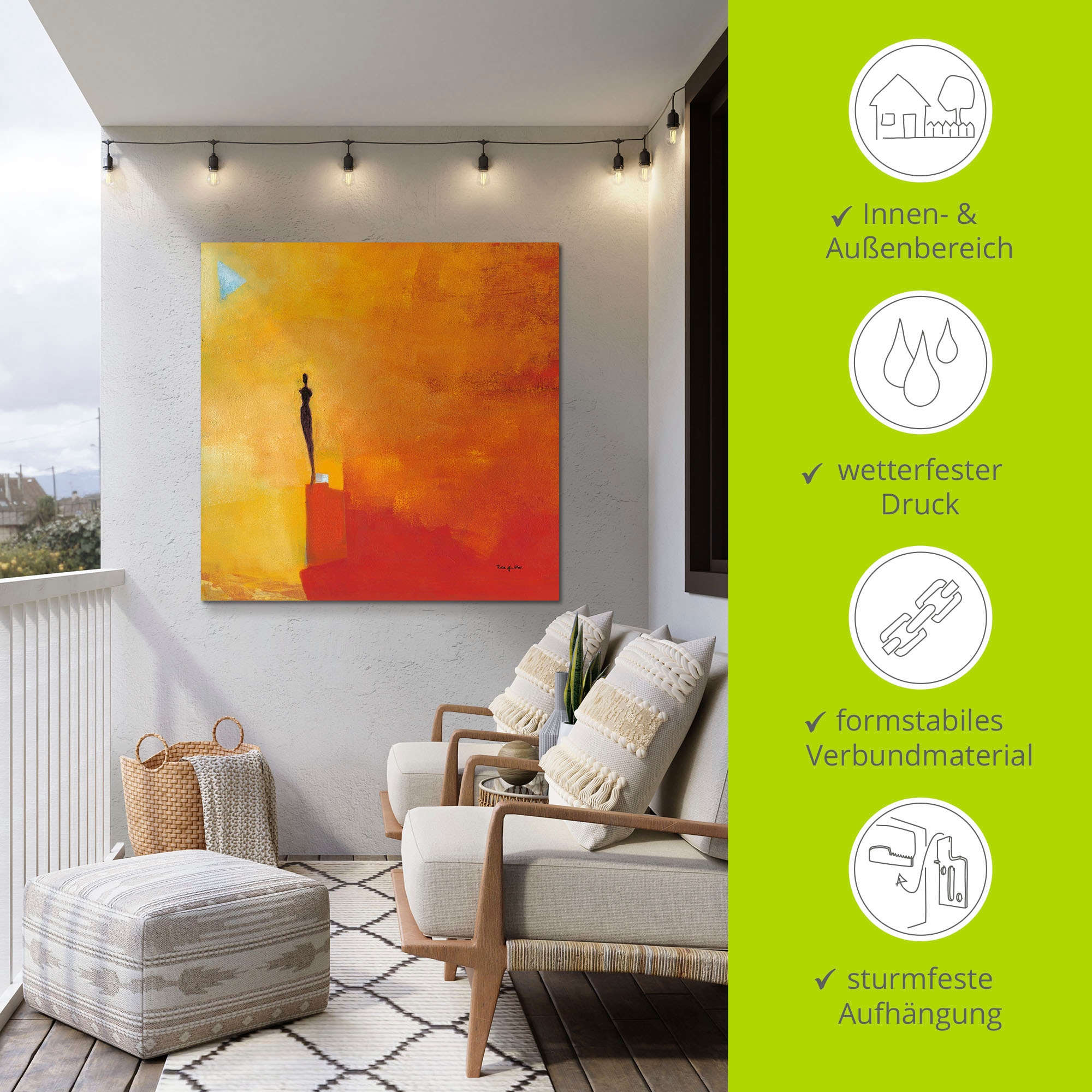 Artland Impression alu-dibond »Gigantisch - Abstrakt« 1 cuis tlg. für Innen- und Aussenbereich geeignet, Outdoorbild