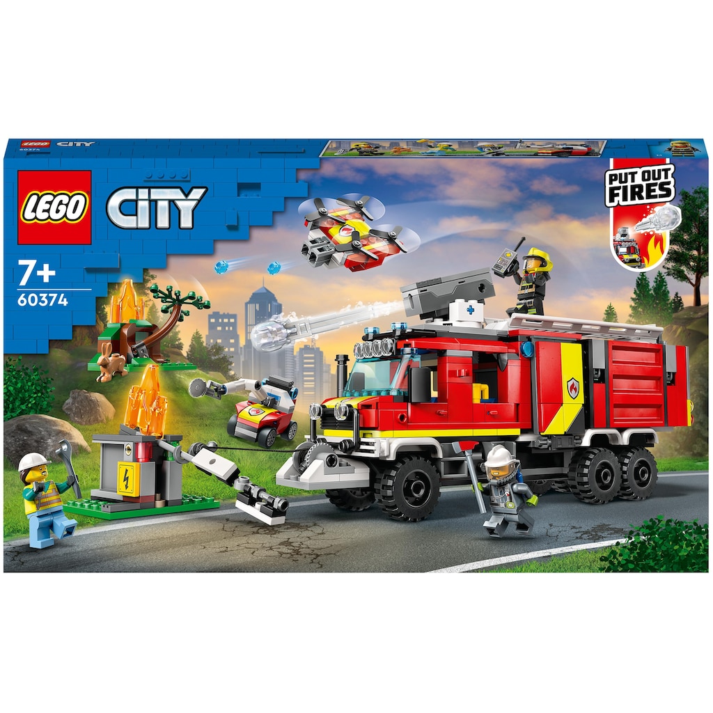 LEGO® Konstruktionsspielsteine »Einsatzleitwagen der Feuerwehr«, (502 St.)
