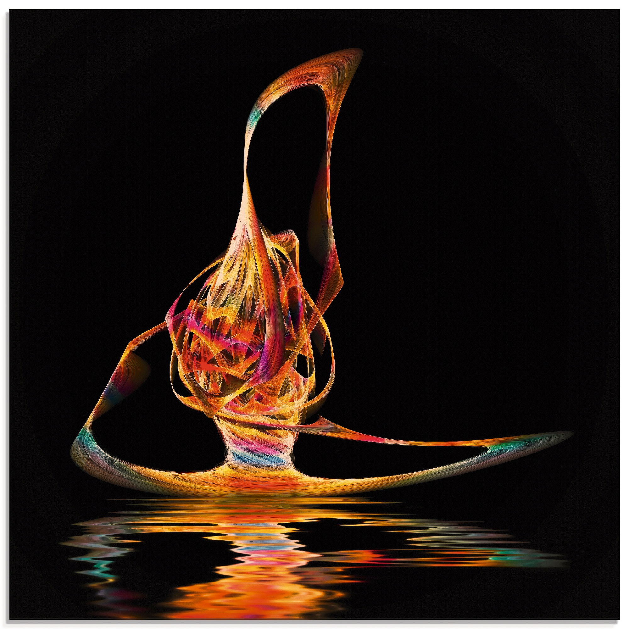 Image of Artland Glasbild »Filigraner Surfer«, Gegenstandslos, (1 St.) bei Ackermann Versand Schweiz