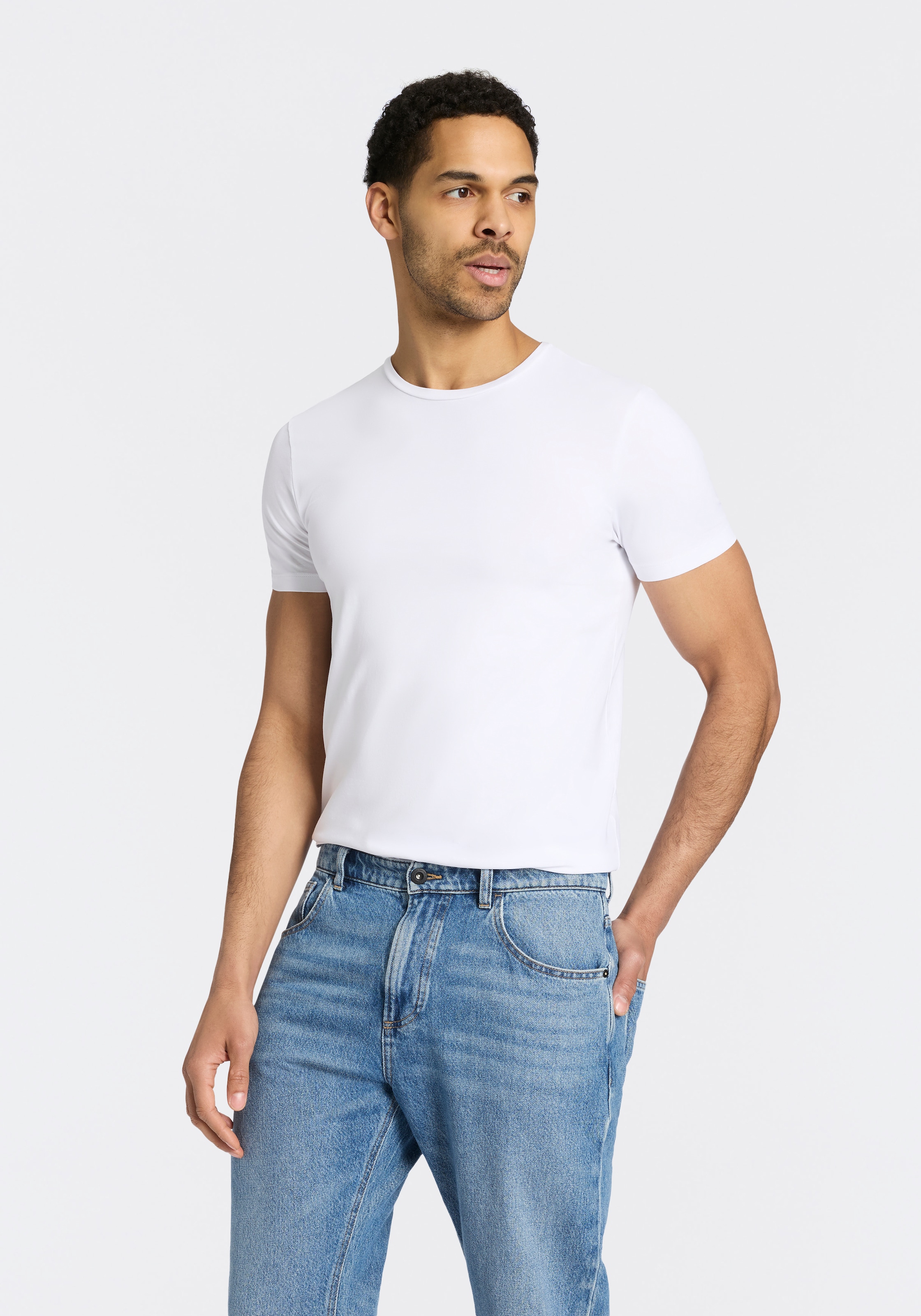 HUGO T-shirt »HUGO-Round« Paquet, 2er,  Rundhalsausschnitt, Slim-Fit, HUGO Logo-Druck