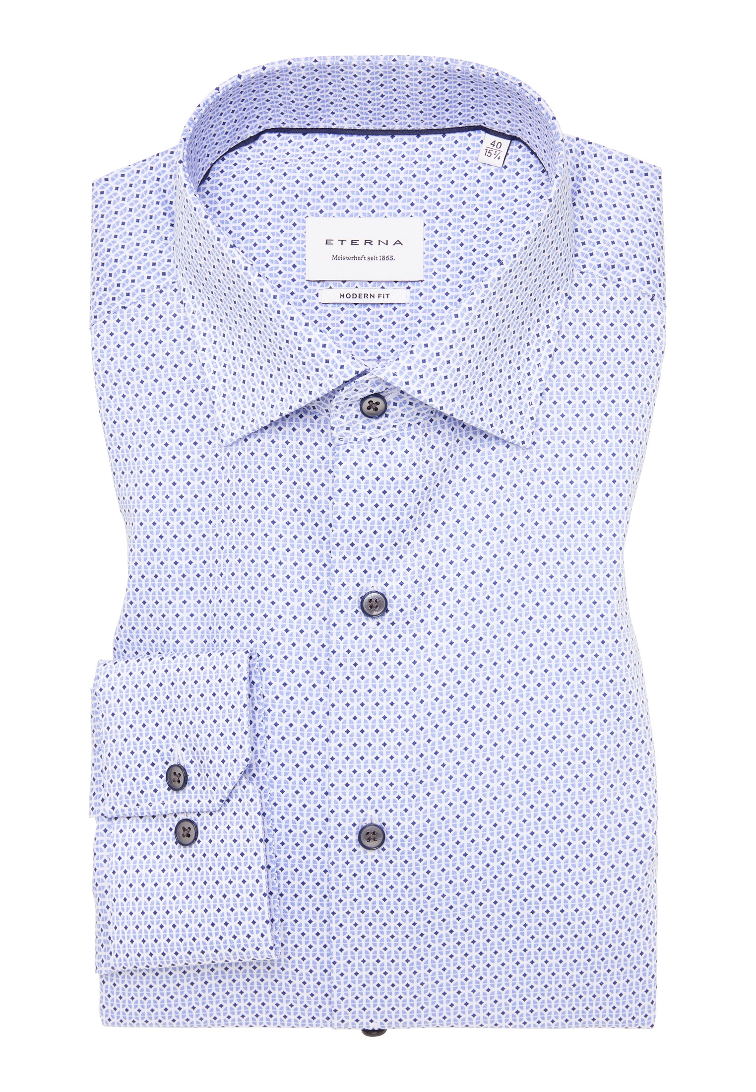 Eterna Langarmhemd »MODERN FIT«, NON IRON (bügelfrei)