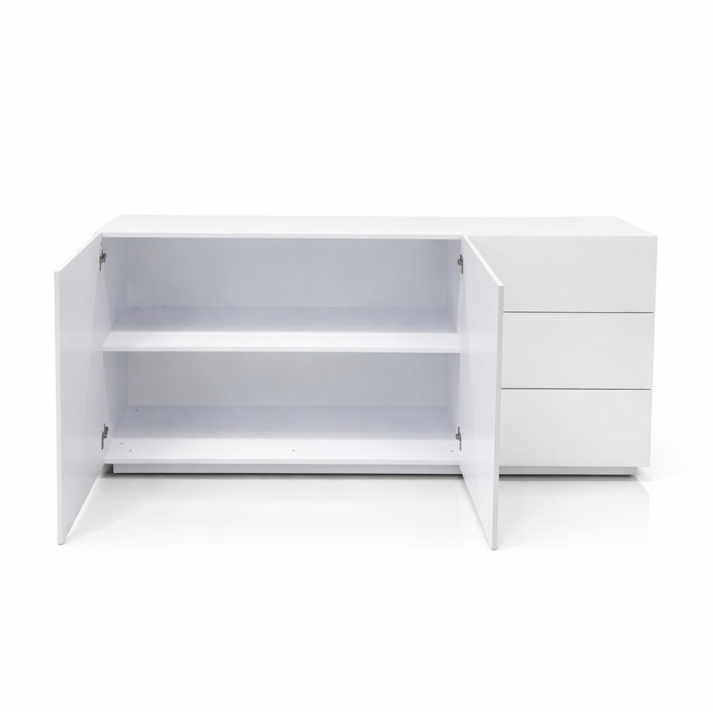 GOODproduct Kommode »San Remo, Kombikommode, Sideboard, mit viel Stauraum, Hochglanz« Moderne Kommode, UV-lackiert, grifflos, push-to-open-Funktion, B=180cm