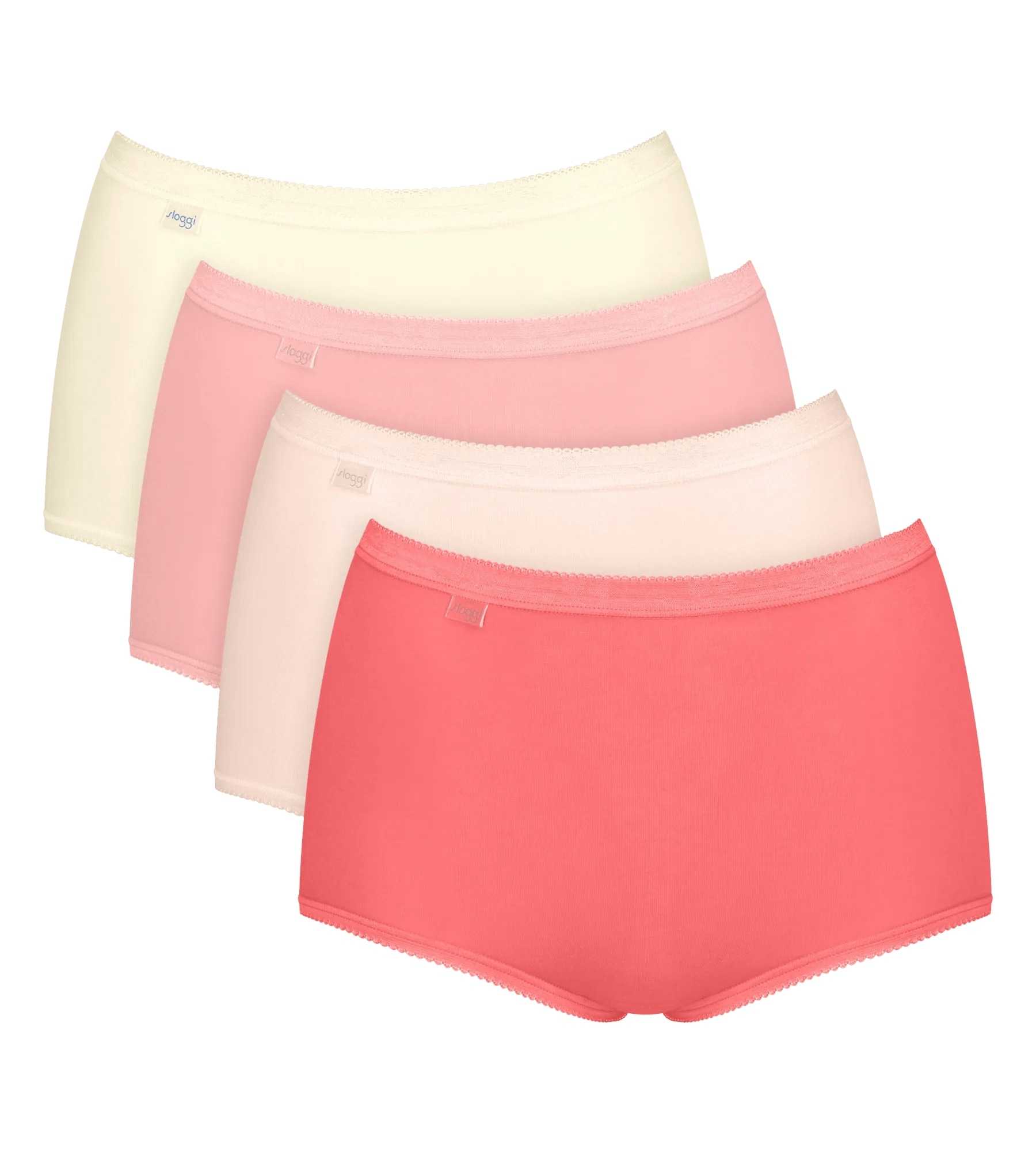 sloggi Maxislip »Basic+ Maxi« 4er Pack,  perfekter Sitz, besonders weiche Nähte, Cotton-Mix, Multipack