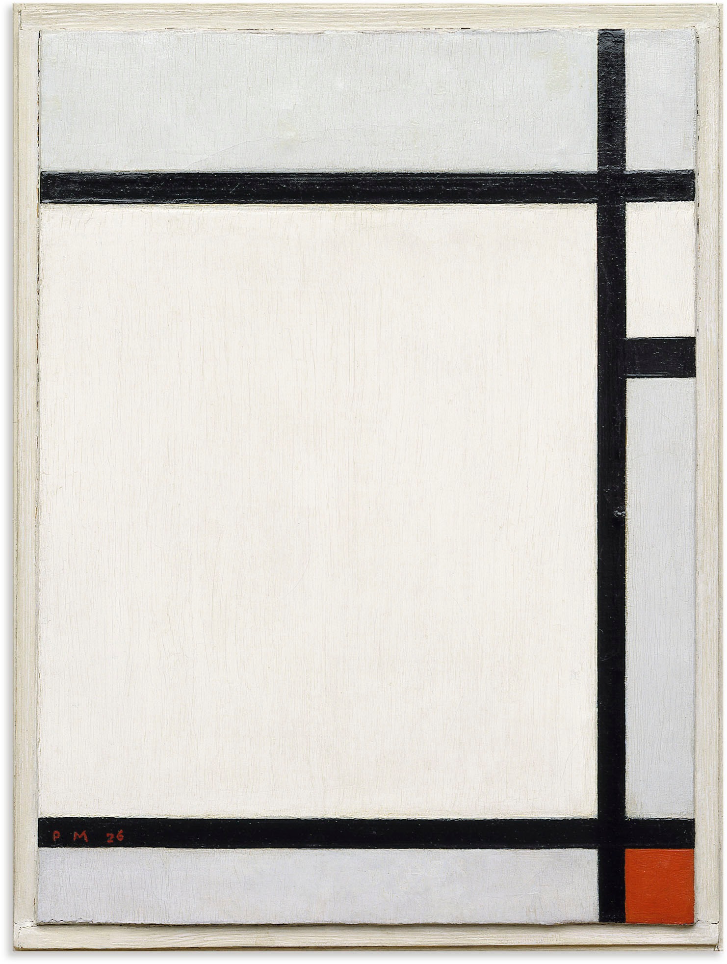 Image of Artland Wandbild »Komposition IV, mit Rot. 1926«, Muster, (1 St.), in vielen Grössen & Produktarten - Alubild / Outdoorbild für den Aussenbereich, Leinwandbild, Poster, Wandaufkleber / Wandtattoo auch für Badezimmer geeignet bei Ackermann Versand Schweiz