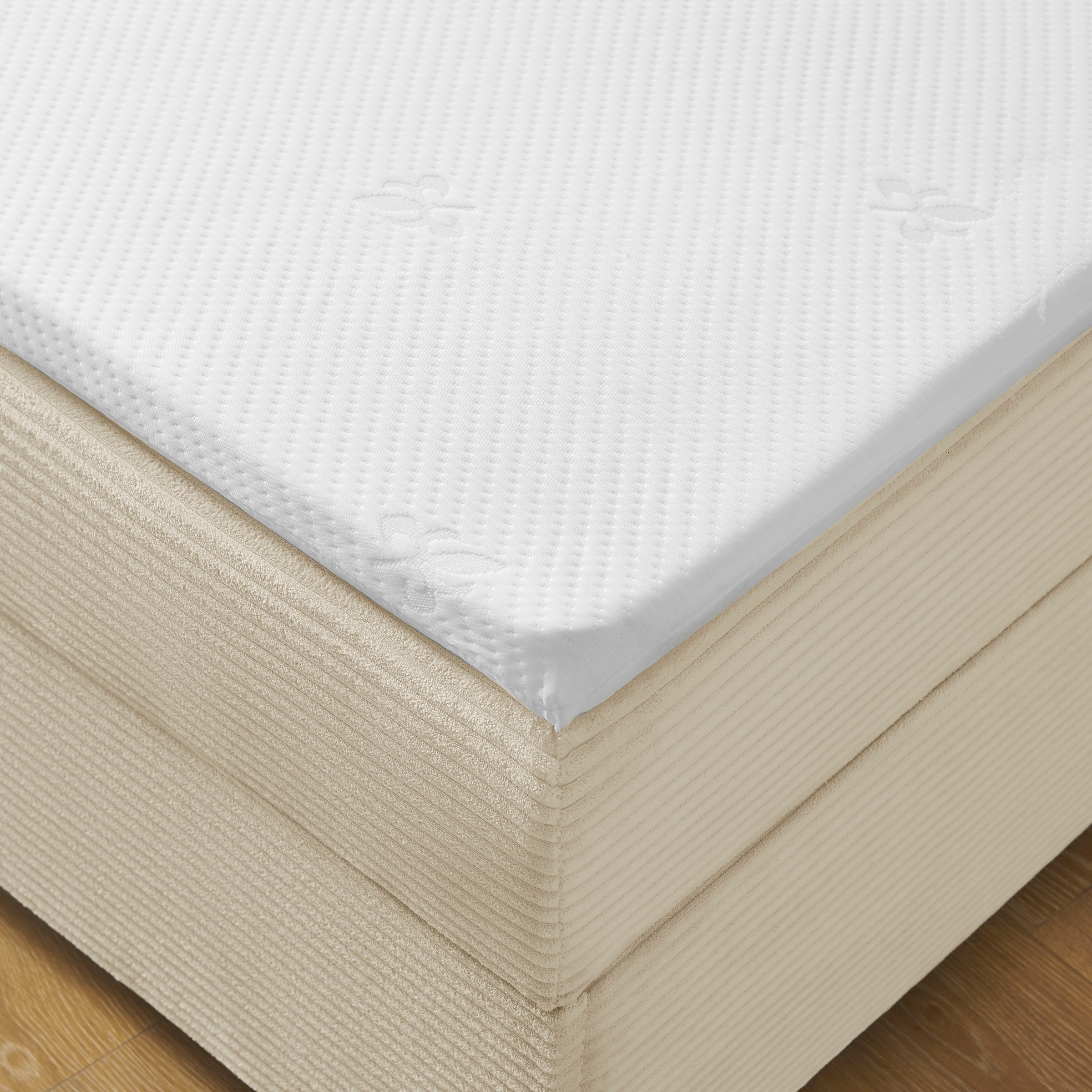 GOODproduct Boxbett »Eliaas inkl. Bettkasten und Topper, Liegefläche 180x200cm« erhältlich in hochwertigem Cord-Stoff, inkl. Aufbauvideo