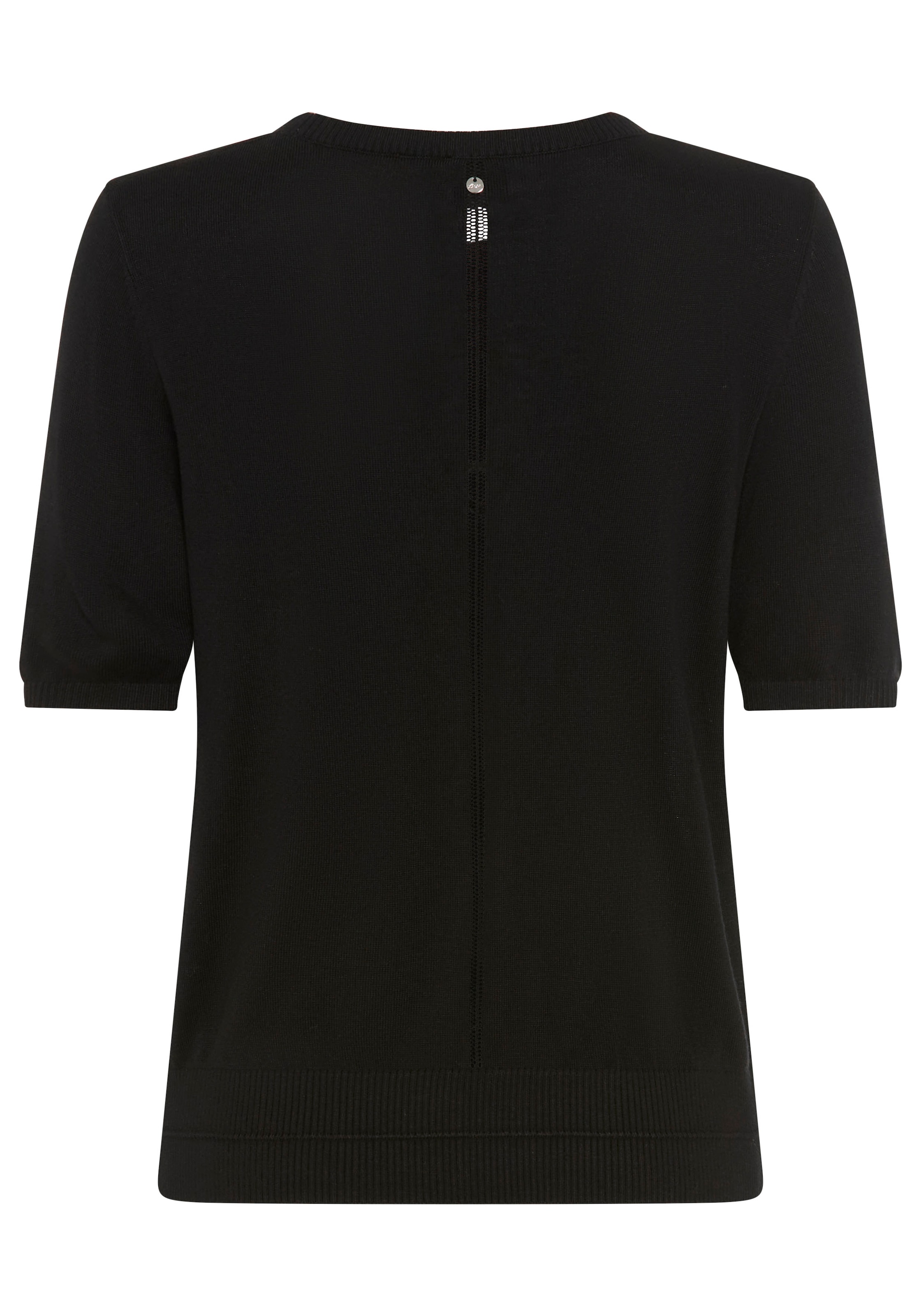 BOSS ORANGE Kurzarmpullover »Fiaffusa Premium Damenmode«, mit dezentem Ajourstrickmuster hinten