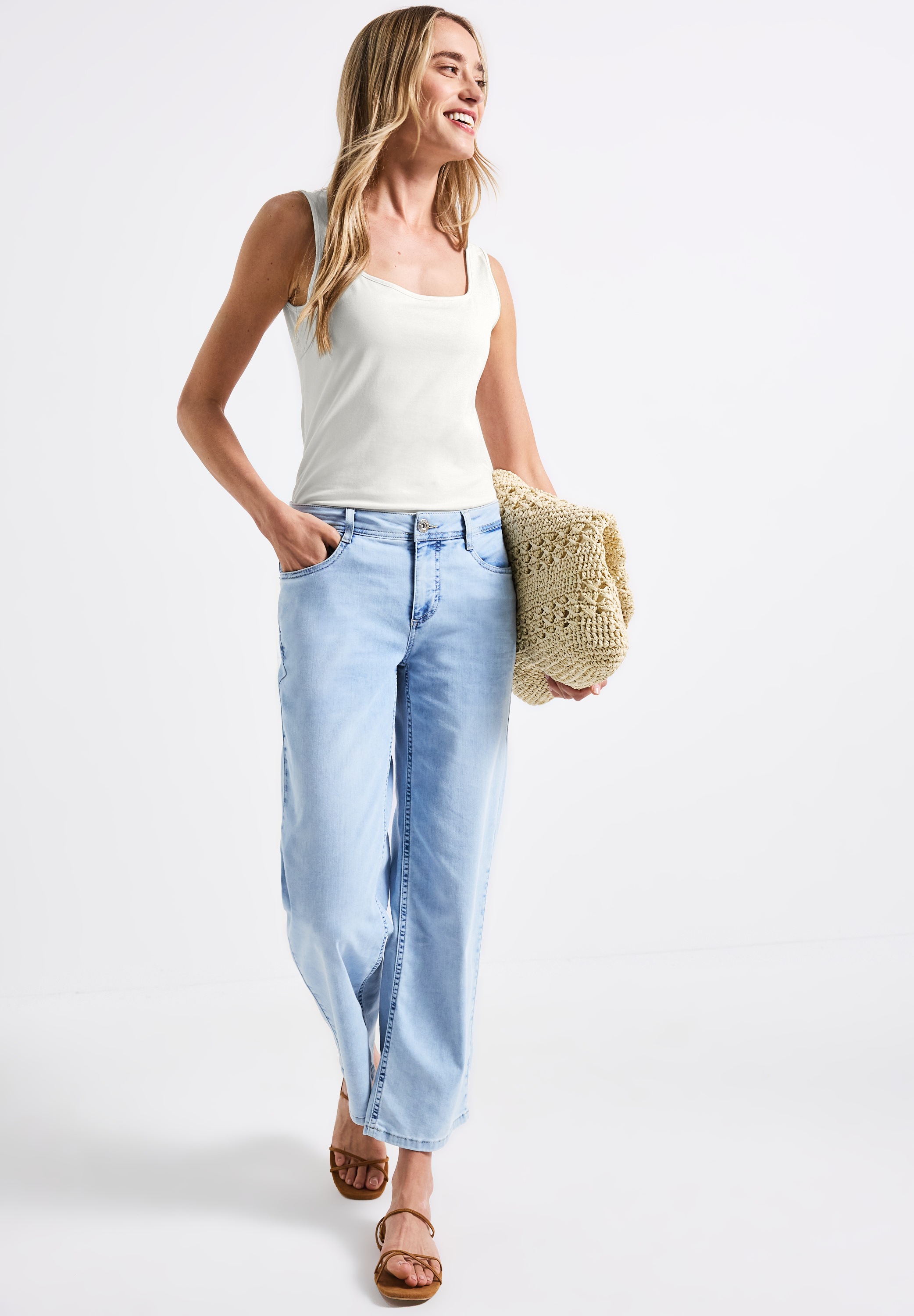 STREET ONE Shirttop, mit Square Neck