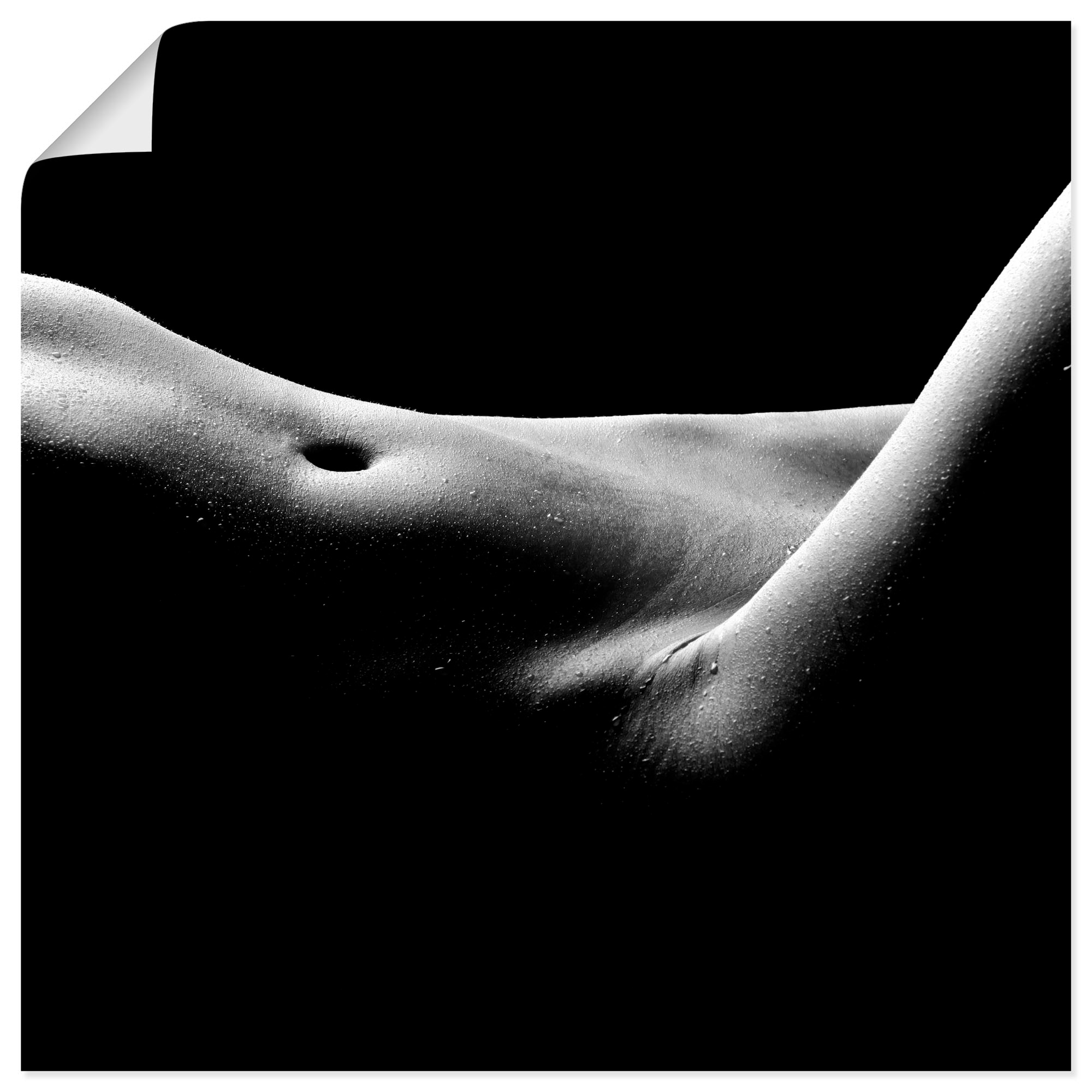 Artland Wandbild »Körperausschnitt einer nackten Frau«, Frau, (1 St.), als  Leinwandbild, Wandaufkleber oder Poster in versch. Grössen à bas prix