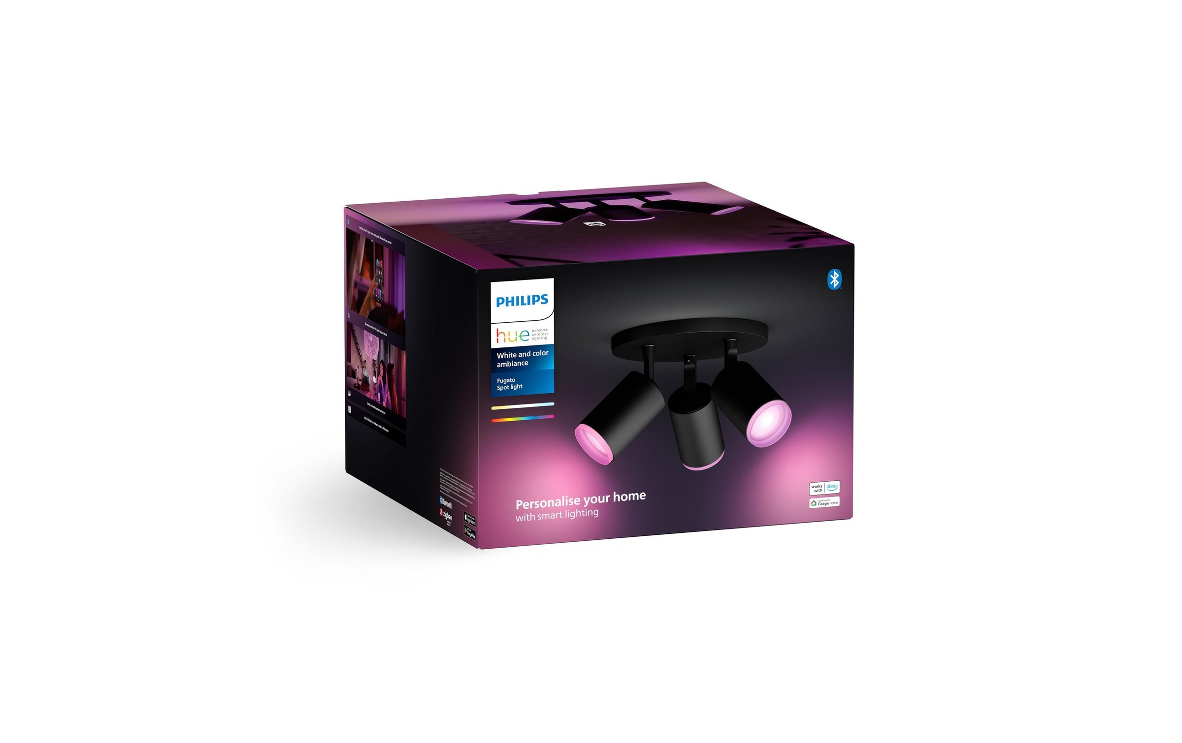 Philips Hue LED Deckenleuchte »Fugato 3er-Spot«, Leuchtmittel GU10 | LED wechselbar