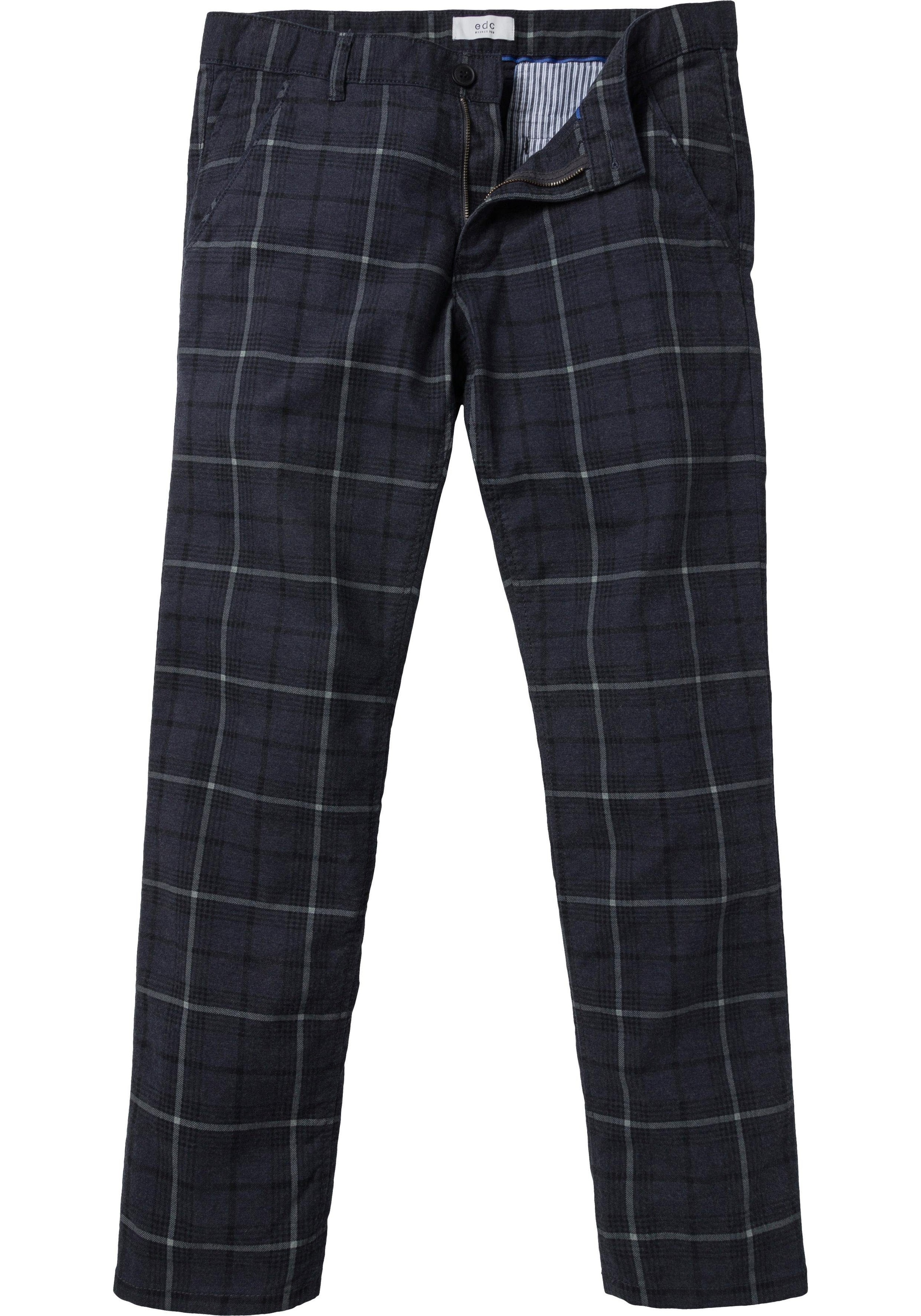 Image of edc by Esprit Stoffhose, mit Karomuster bei Ackermann Versand Schweiz