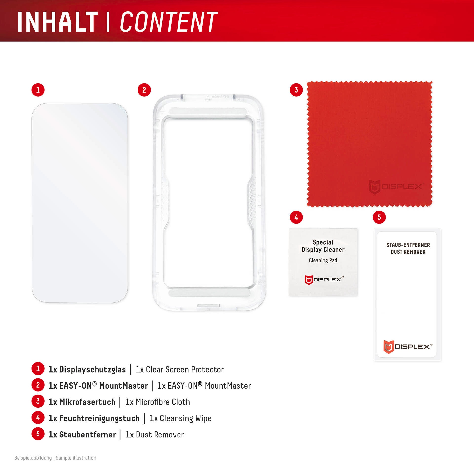 Displex Displayschutzglas »Real Glass Screen Protector mit MountMaster« für Samsung Galaxy S26 Ultra Displayschutzfolie, Schutzfolie, Bildschirmschutz, kratz- & stossfest